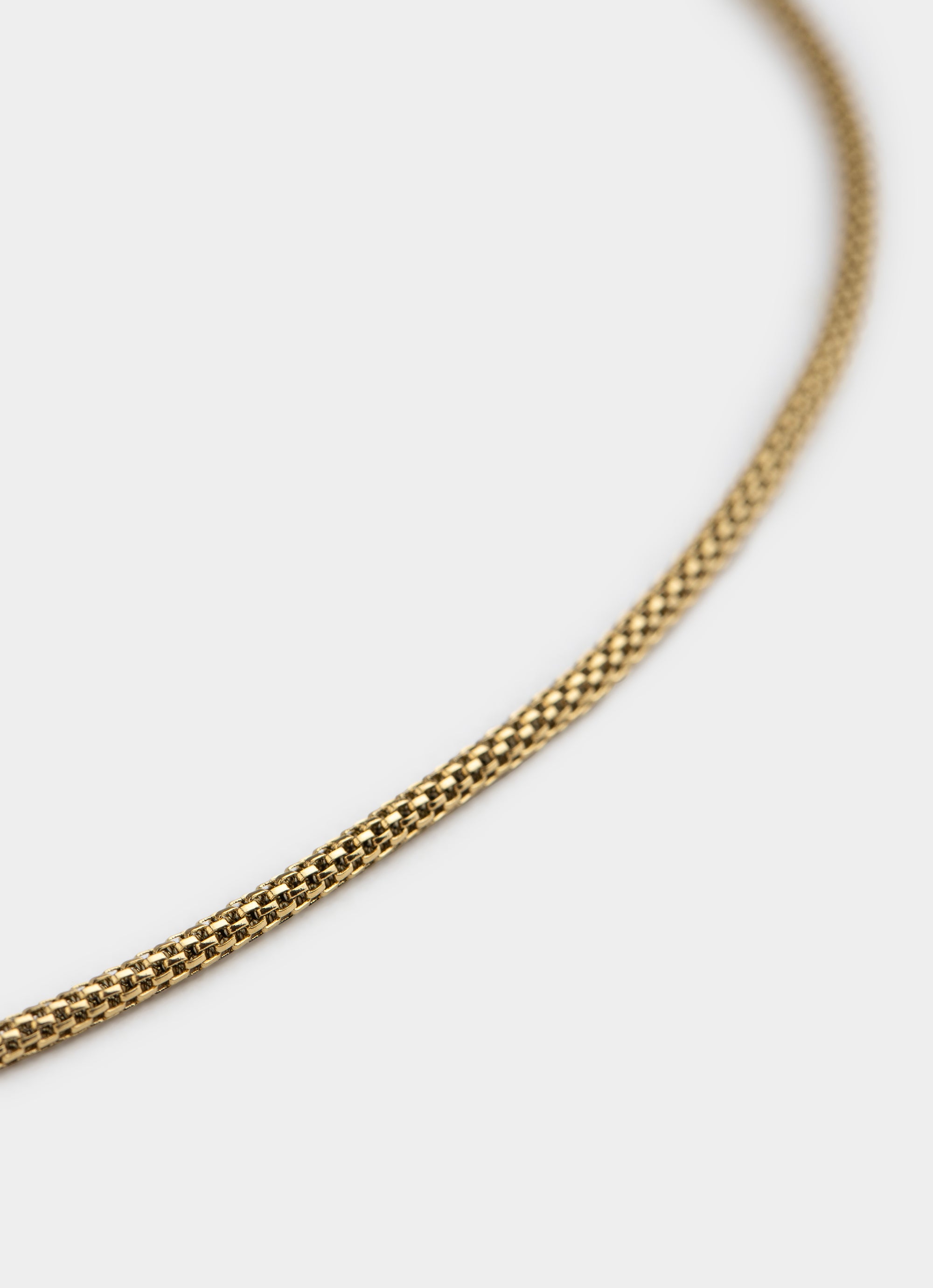 Box Mini Necklace - 18K Gold Plated