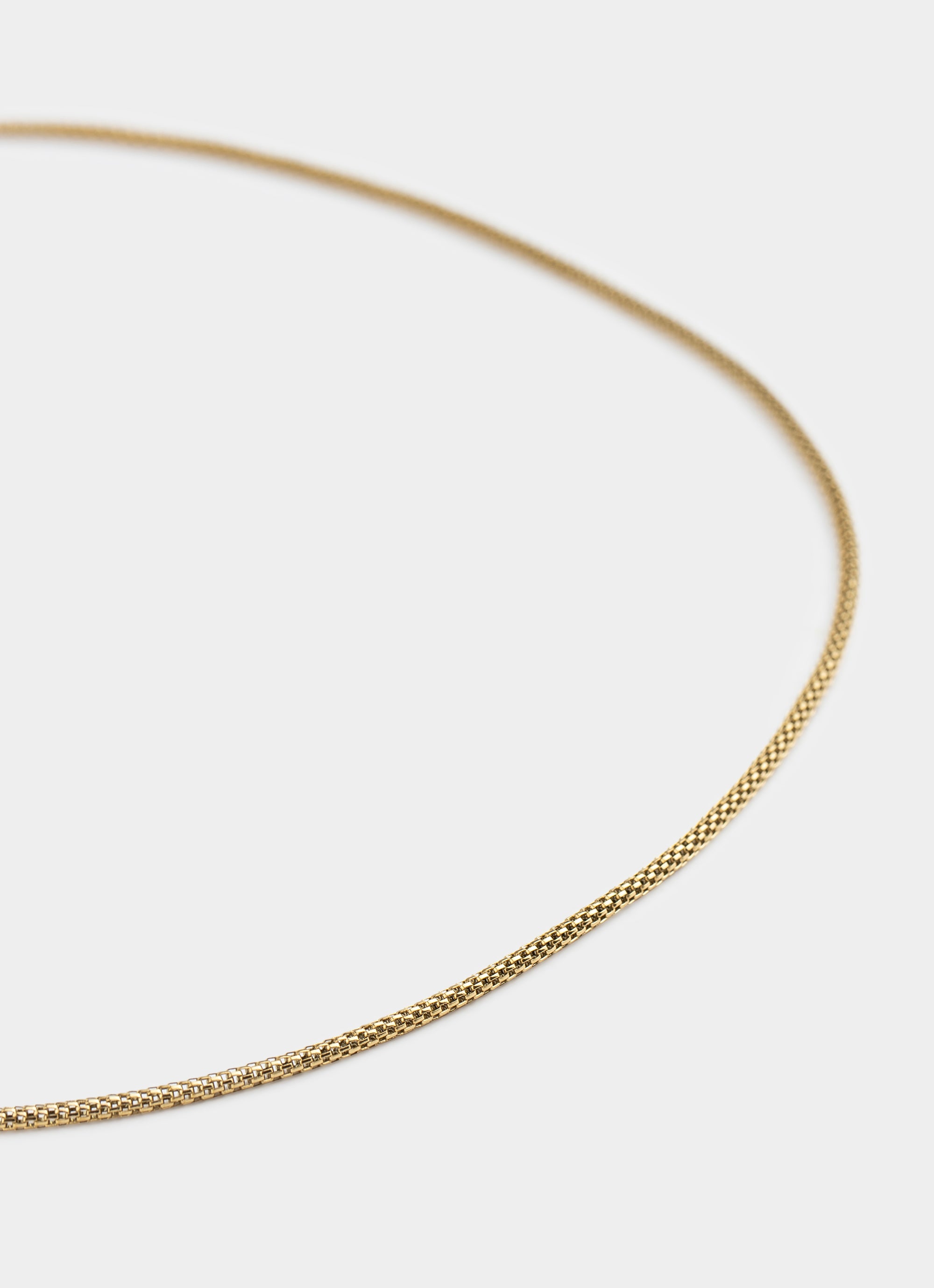 Box Mini Necklace - 18K Gold Plated