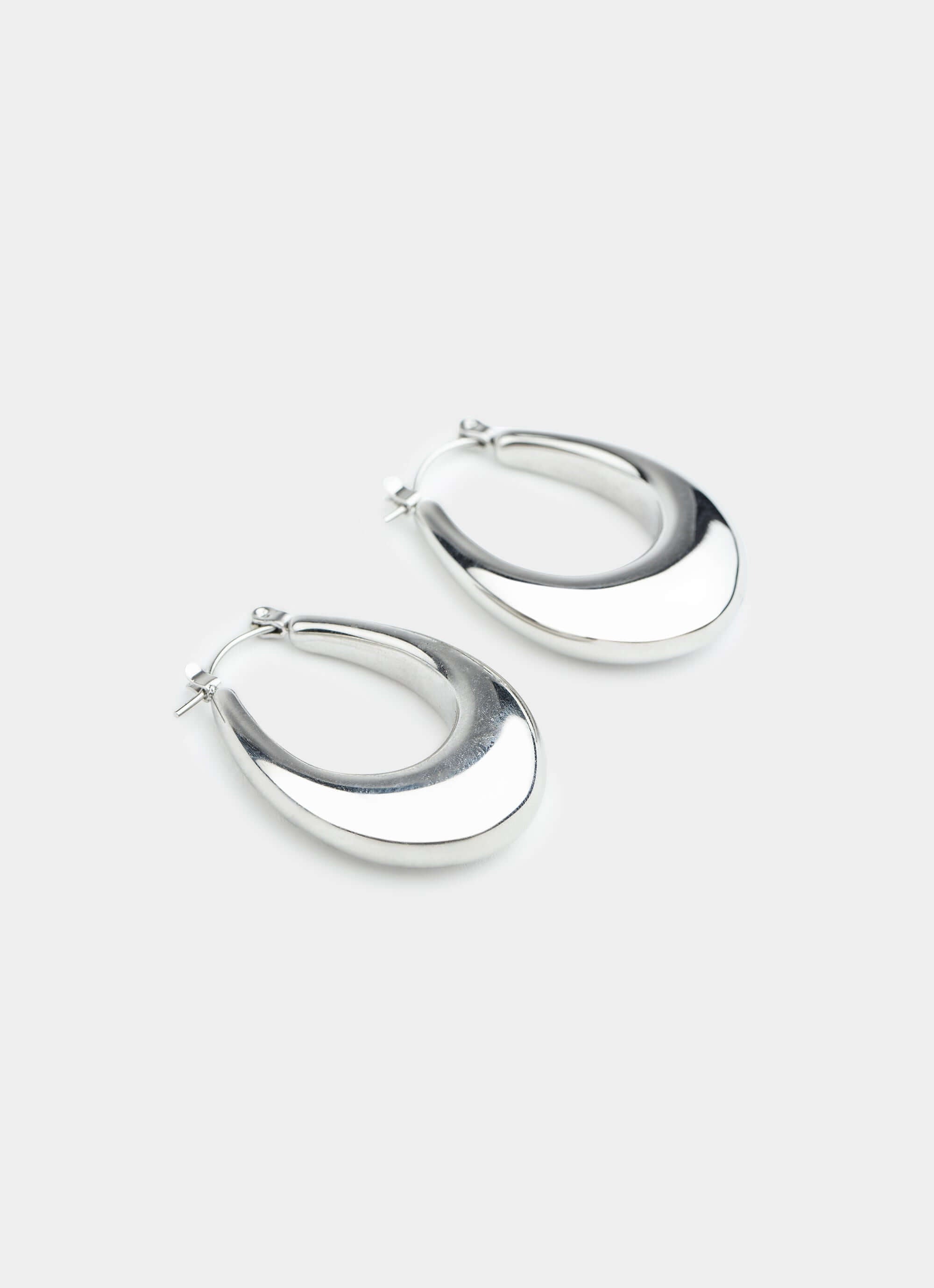 Curve Hoop Earring - Stainless Steel