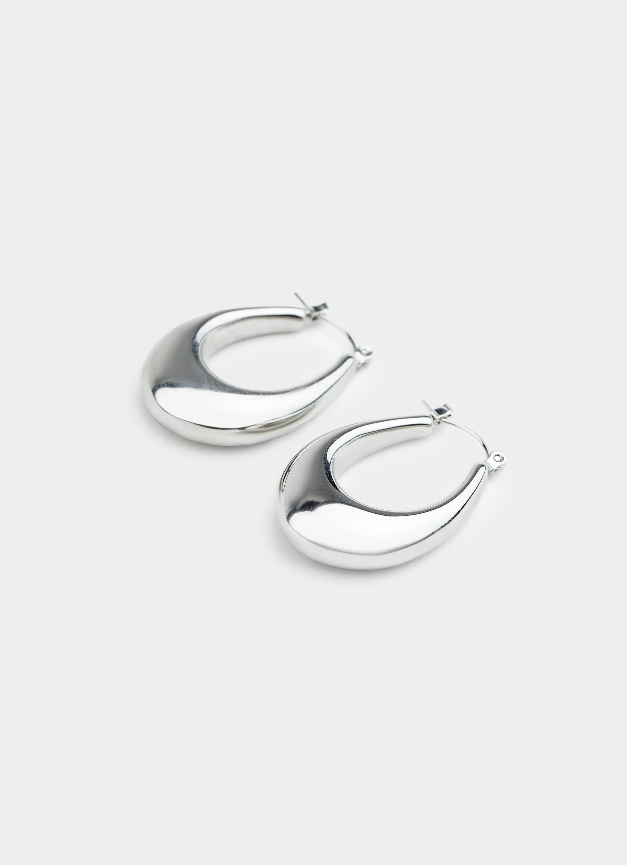 Curve Hoop Earring - Stainless Steel