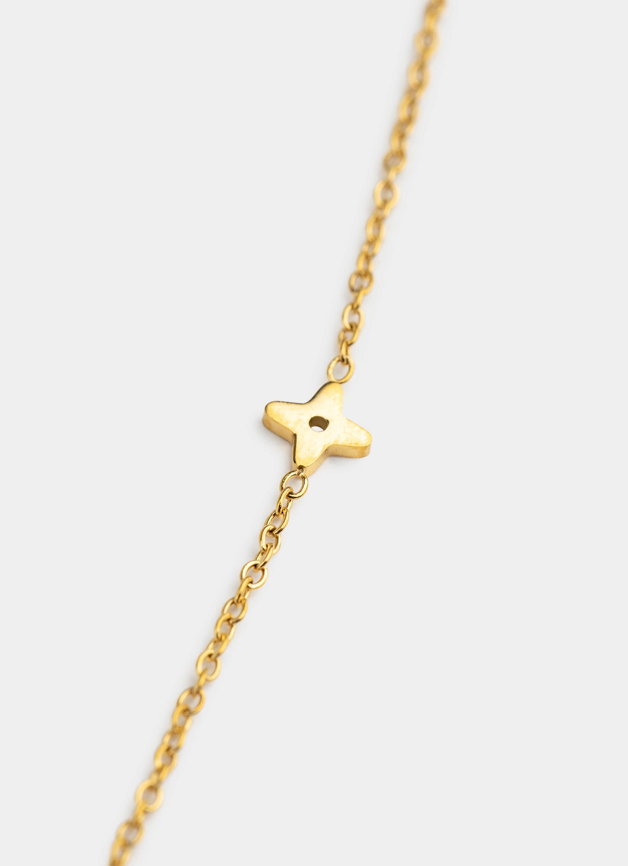 Four Leaf Clover Mini Charm Necklace - 18K Gold Plated