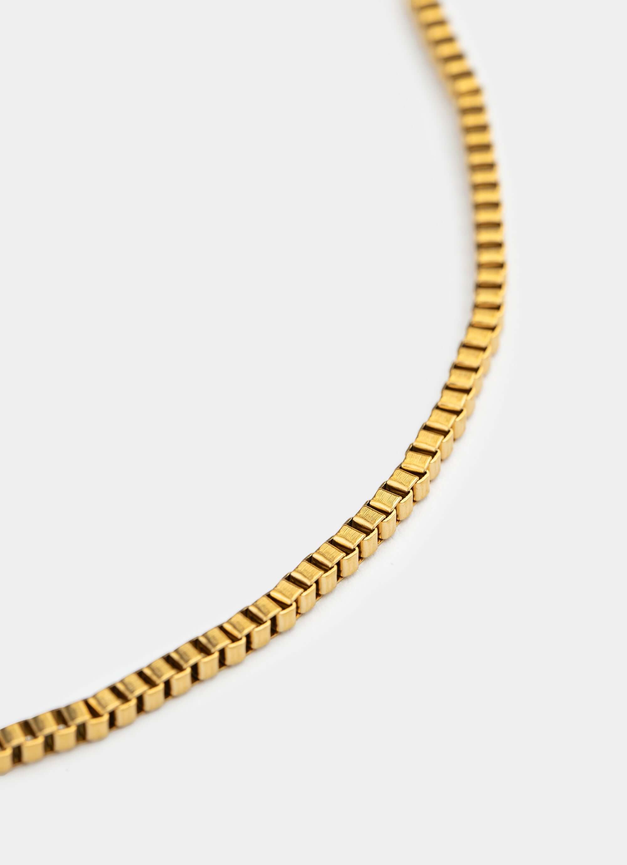Square Box Chain - 18K Gold Plated