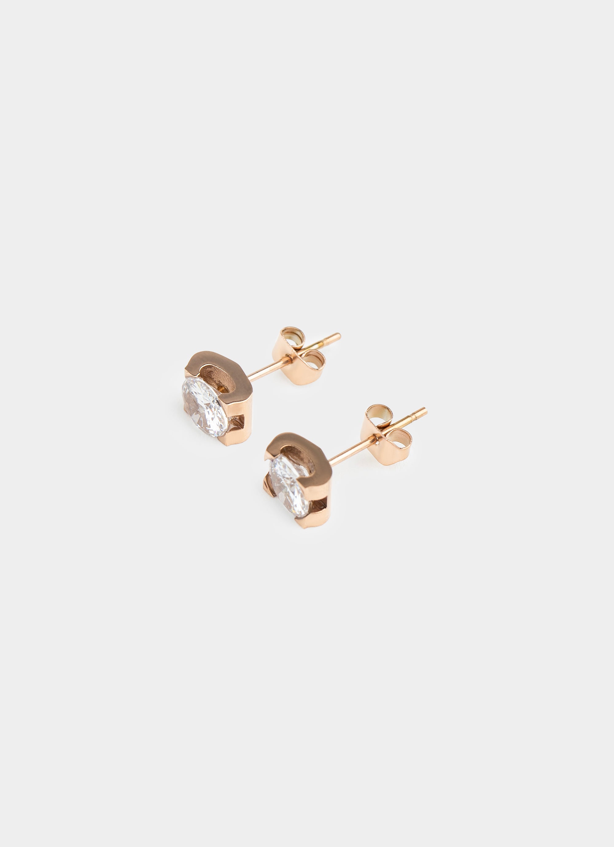 Claw Stud Earring - Rose Gold Plated