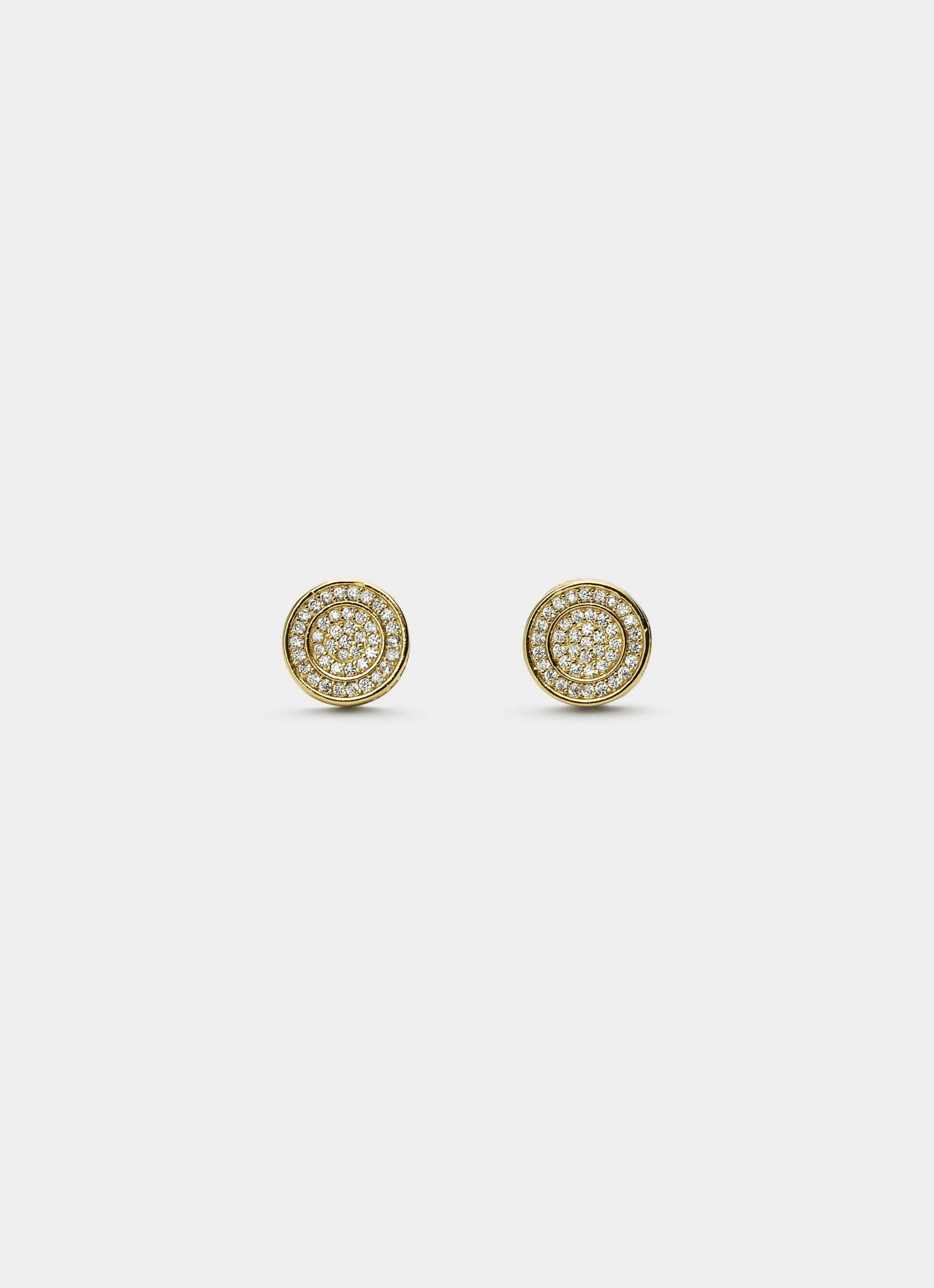 Icy Heirloom Stud - 18K Gold Plated