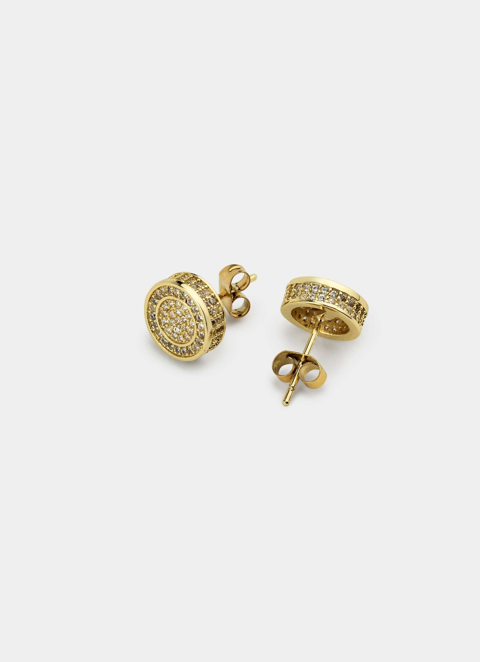 Icy Heirloom Stud - 18K Gold Plated