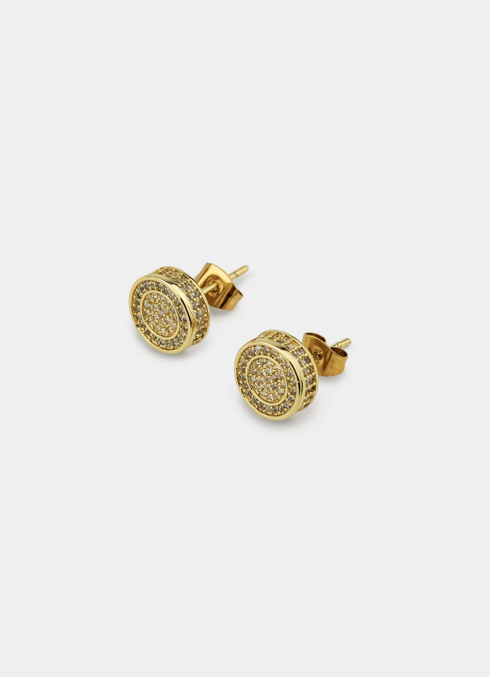 Icy Heirloom Stud - 18K Gold Plated