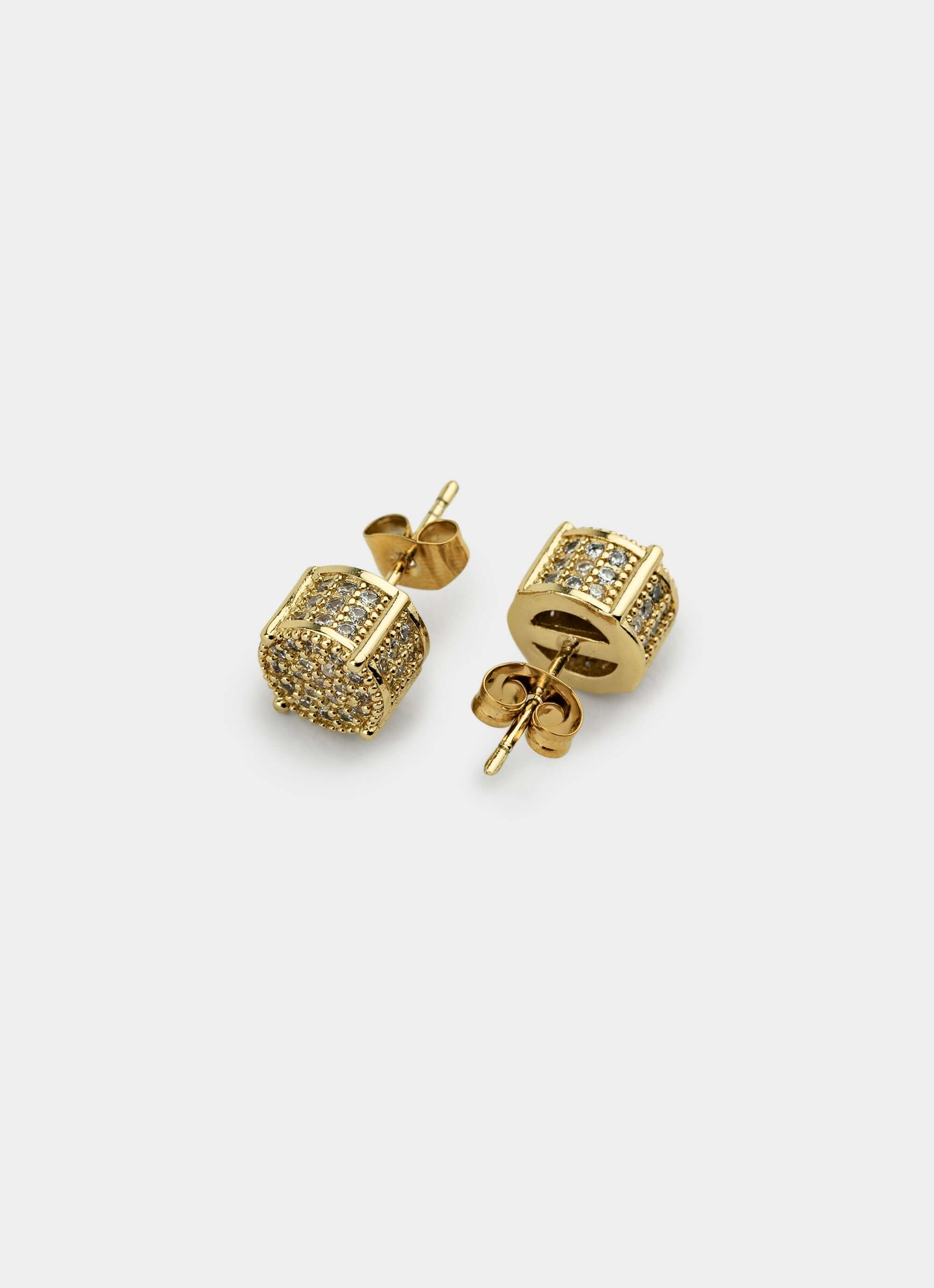 Icy Prestige Stud - 18K Gold Plated