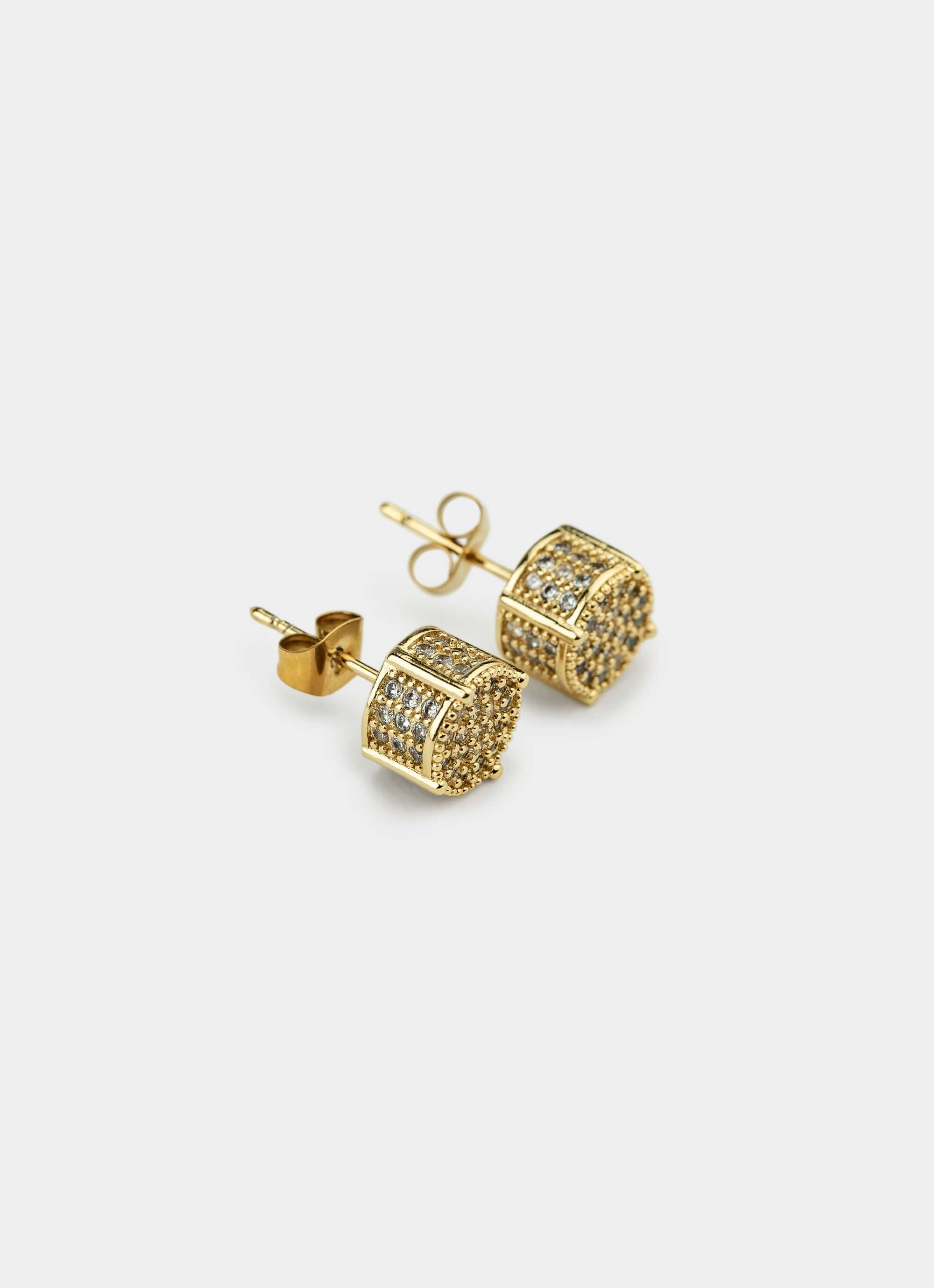 Icy Prestige Stud - 18K Gold Plated