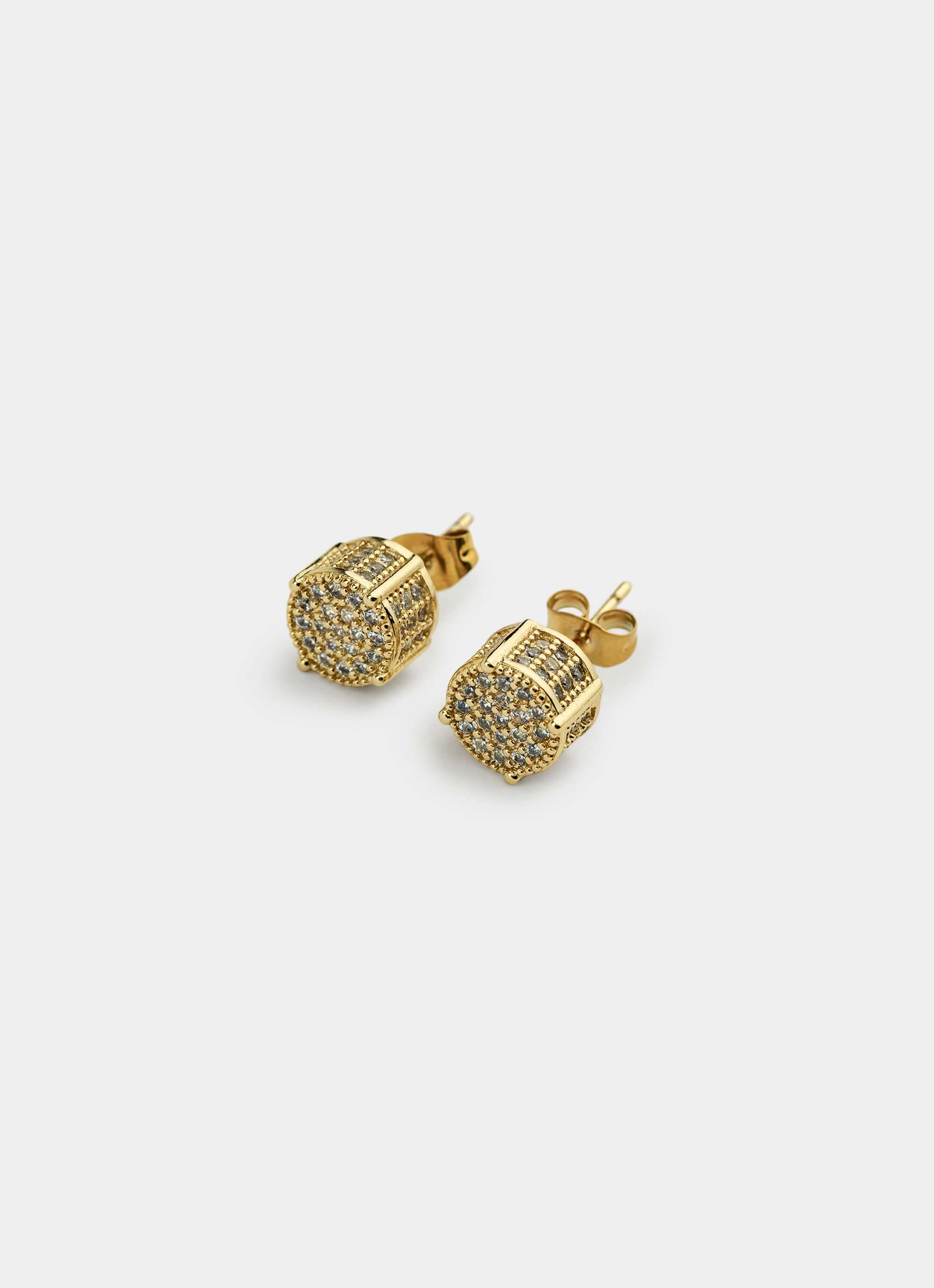 Icy Prestige Stud - 18K Gold Plated