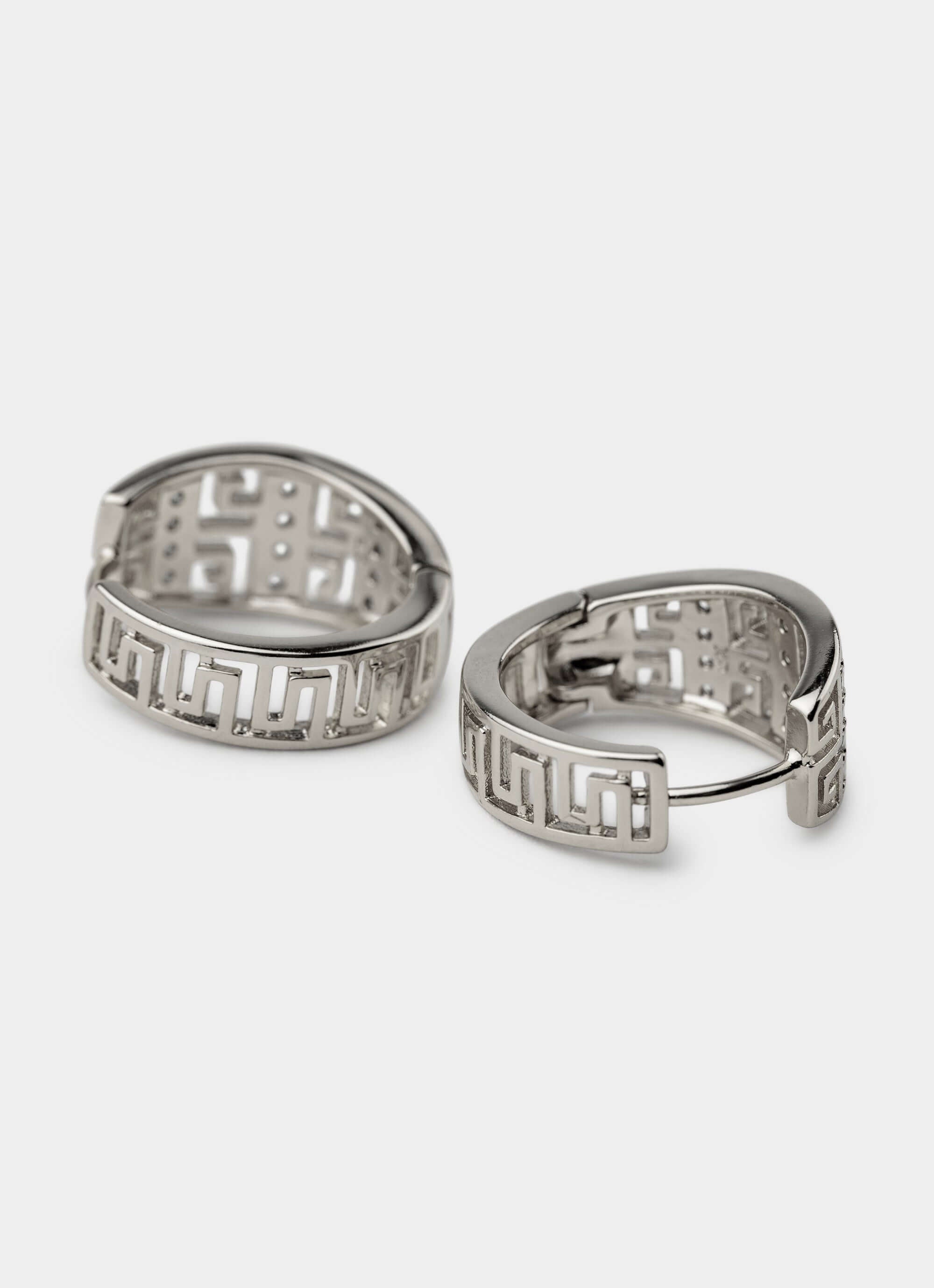 Greca Icy Band Earring - Stainless Steel