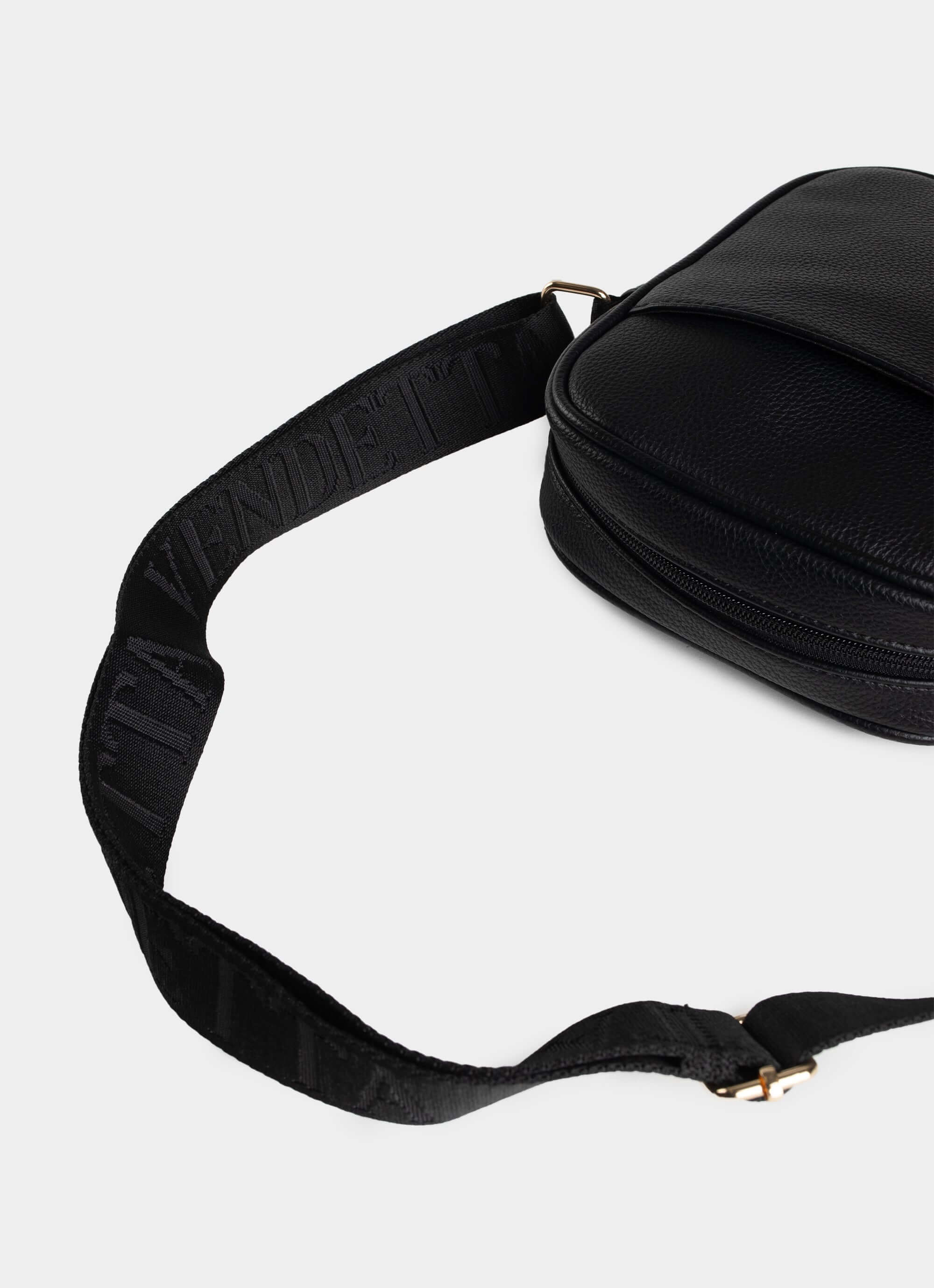 PU leather Vice Side Bag – gold zipper and strap – Vendetta Jewellery