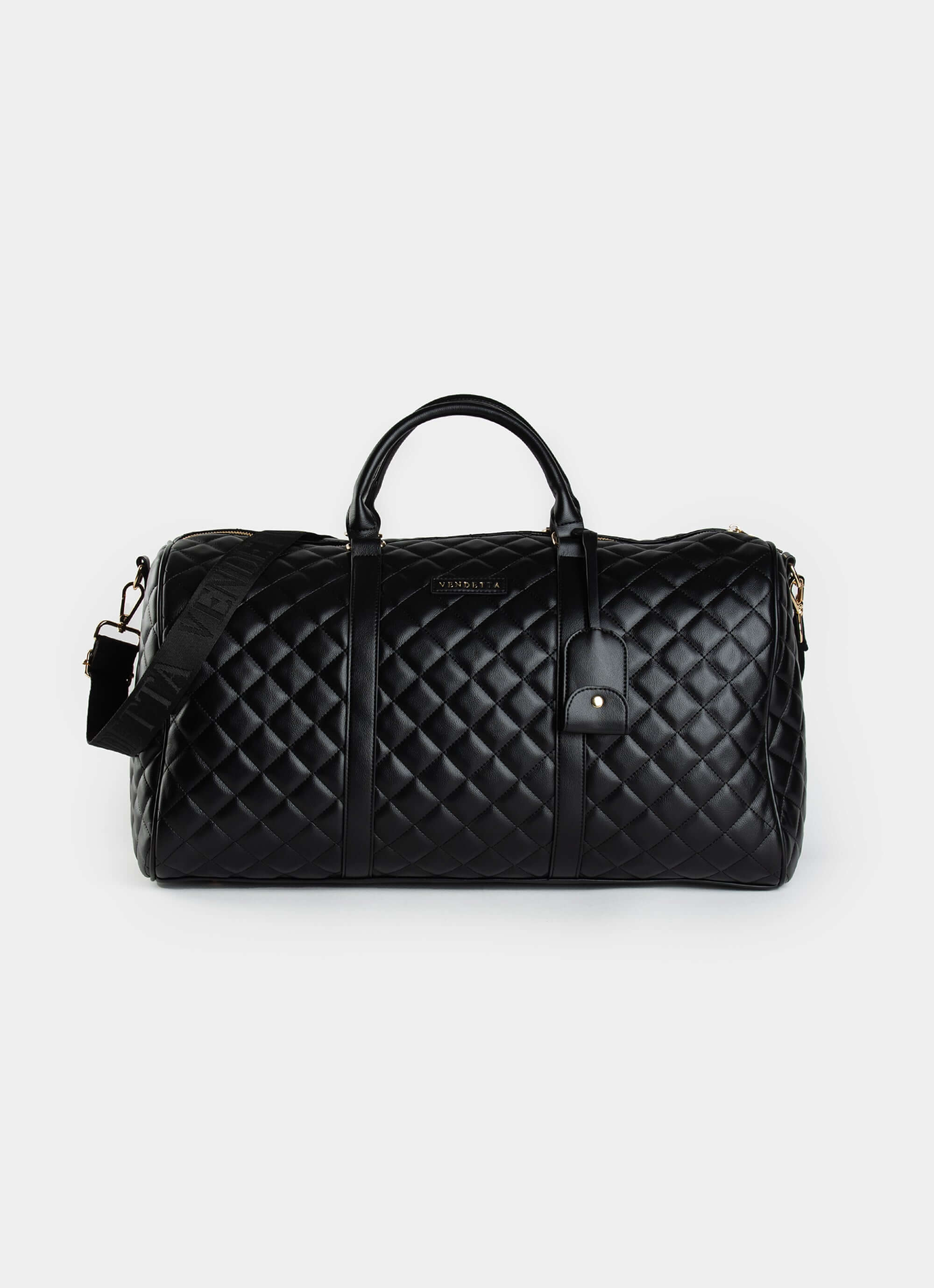 PU leather duffle – quilted design – Vendetta Jewellery