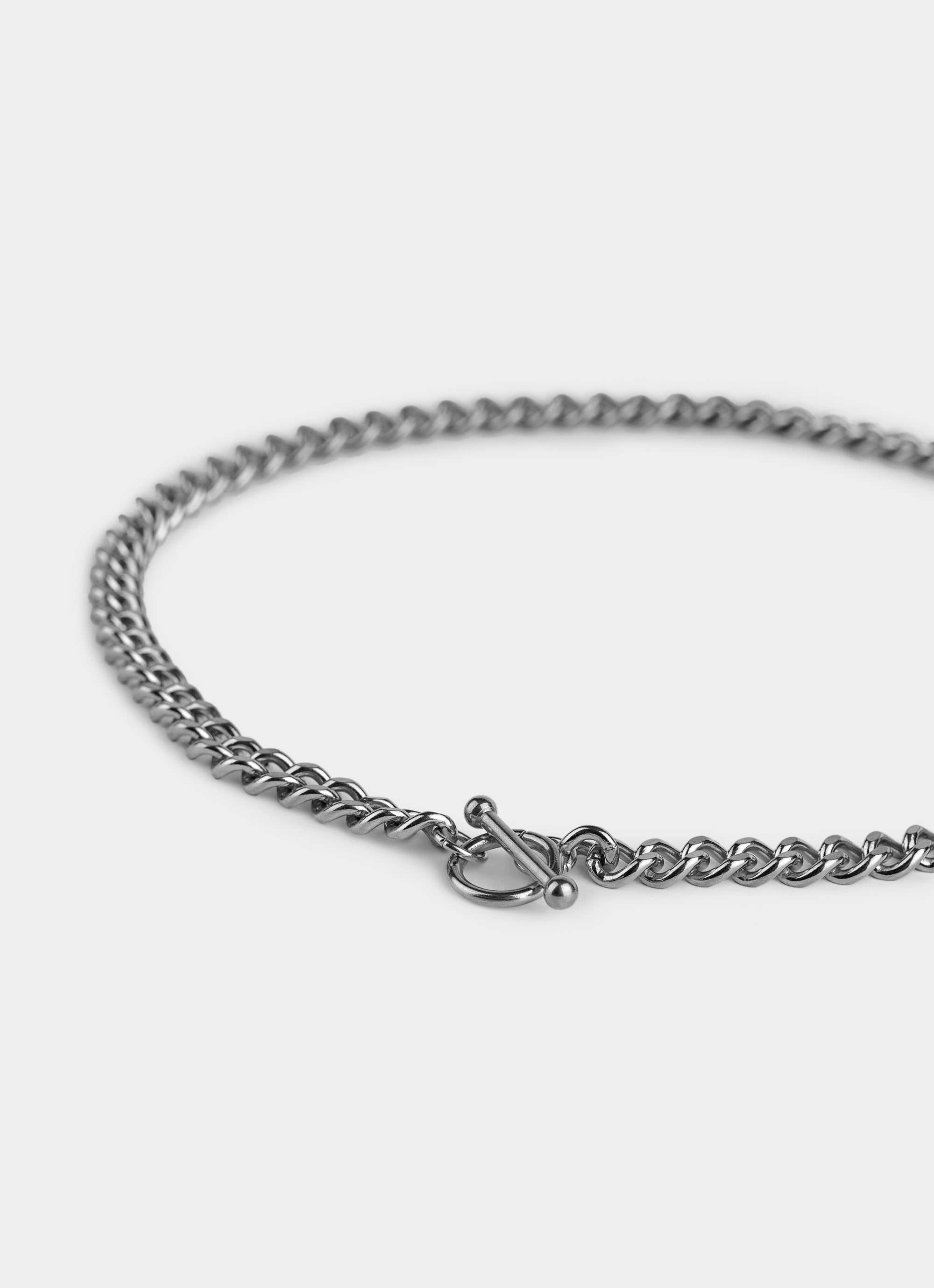 Bar Clasp Cuban Chain - Stainless Steel