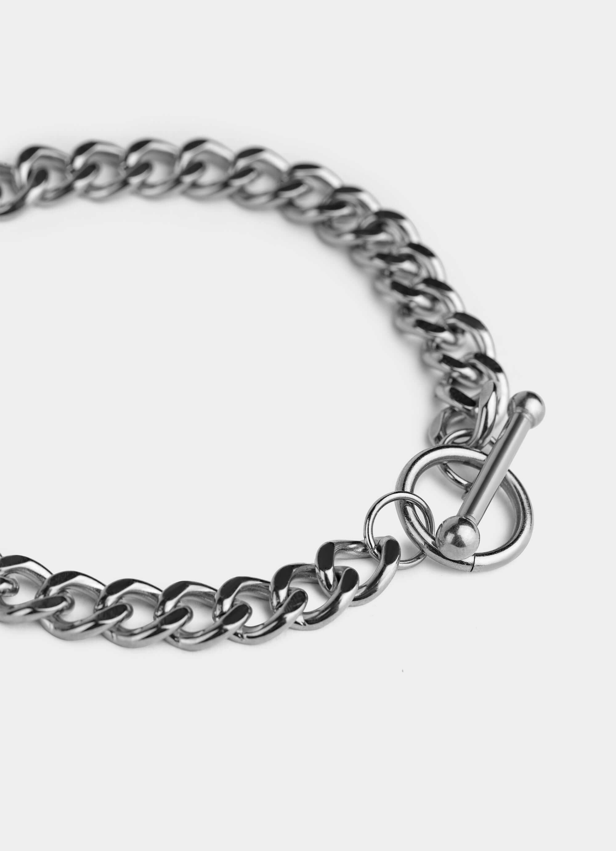 Stainless Steel Bar Clasp Cuban Bracelet – secure bar clasp – Vendetta Jewellery