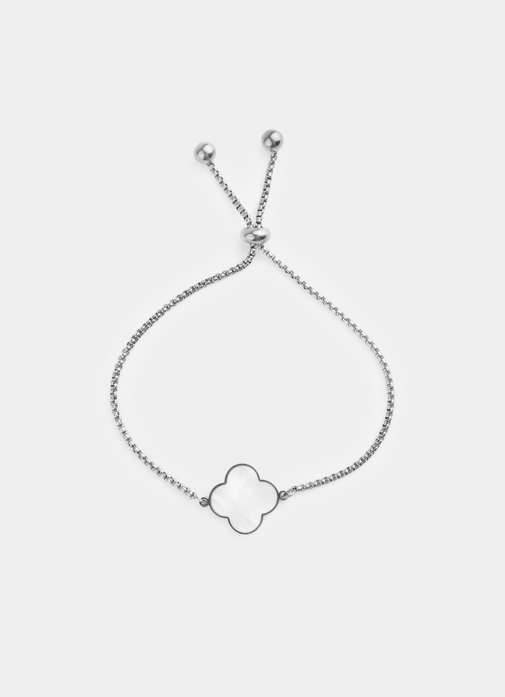 4 Leaf Clover Bracelet - Stainless Steel