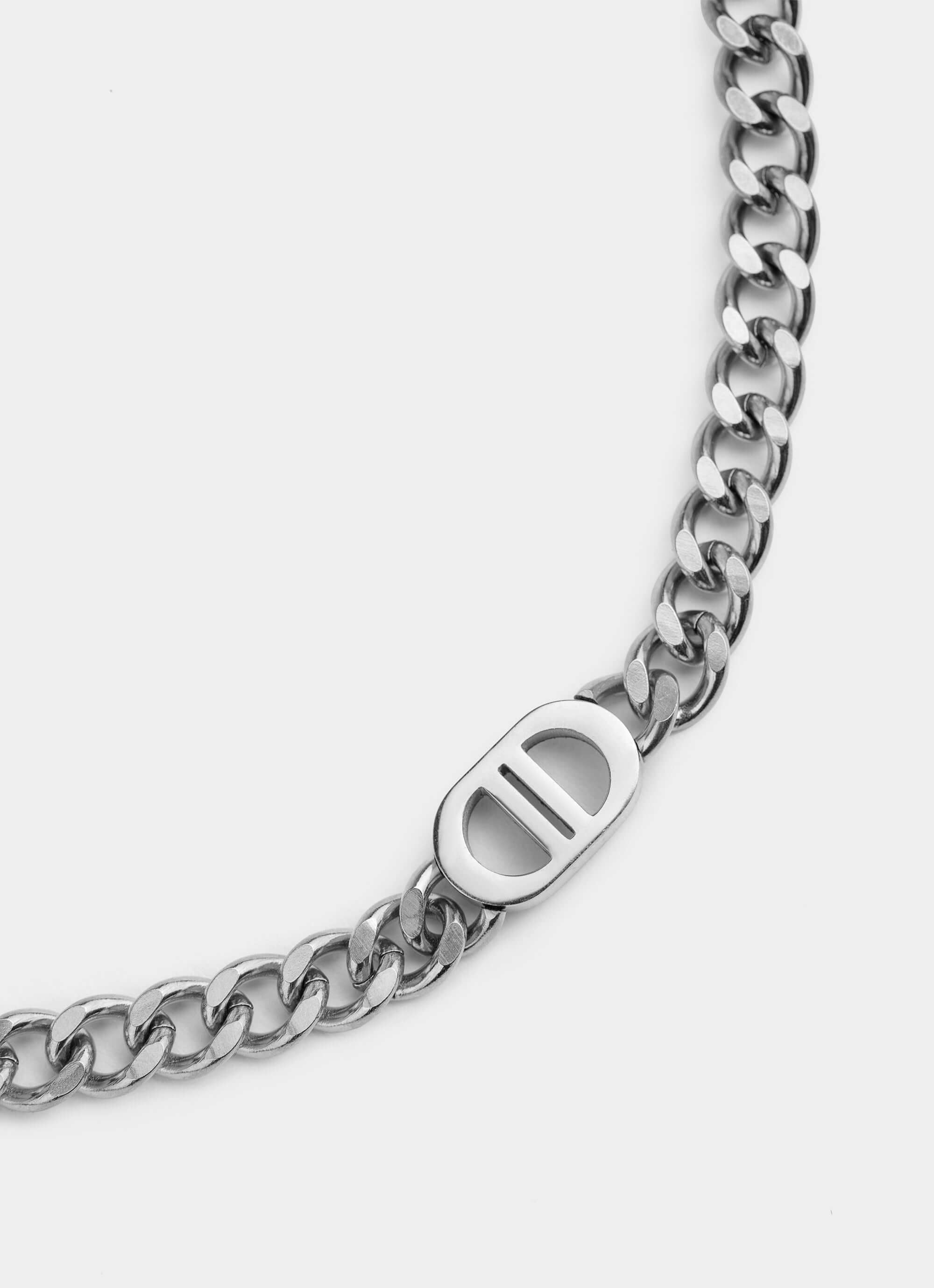 Stainless Steel Mono Necklace – Classic chain design – Vendetta Jewellery