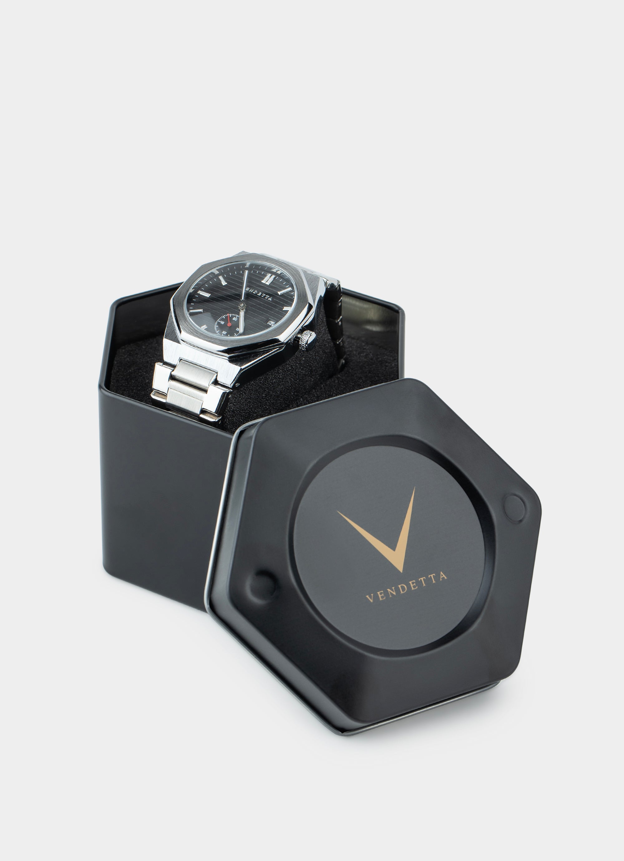 Monarc Watch - Silver/Black