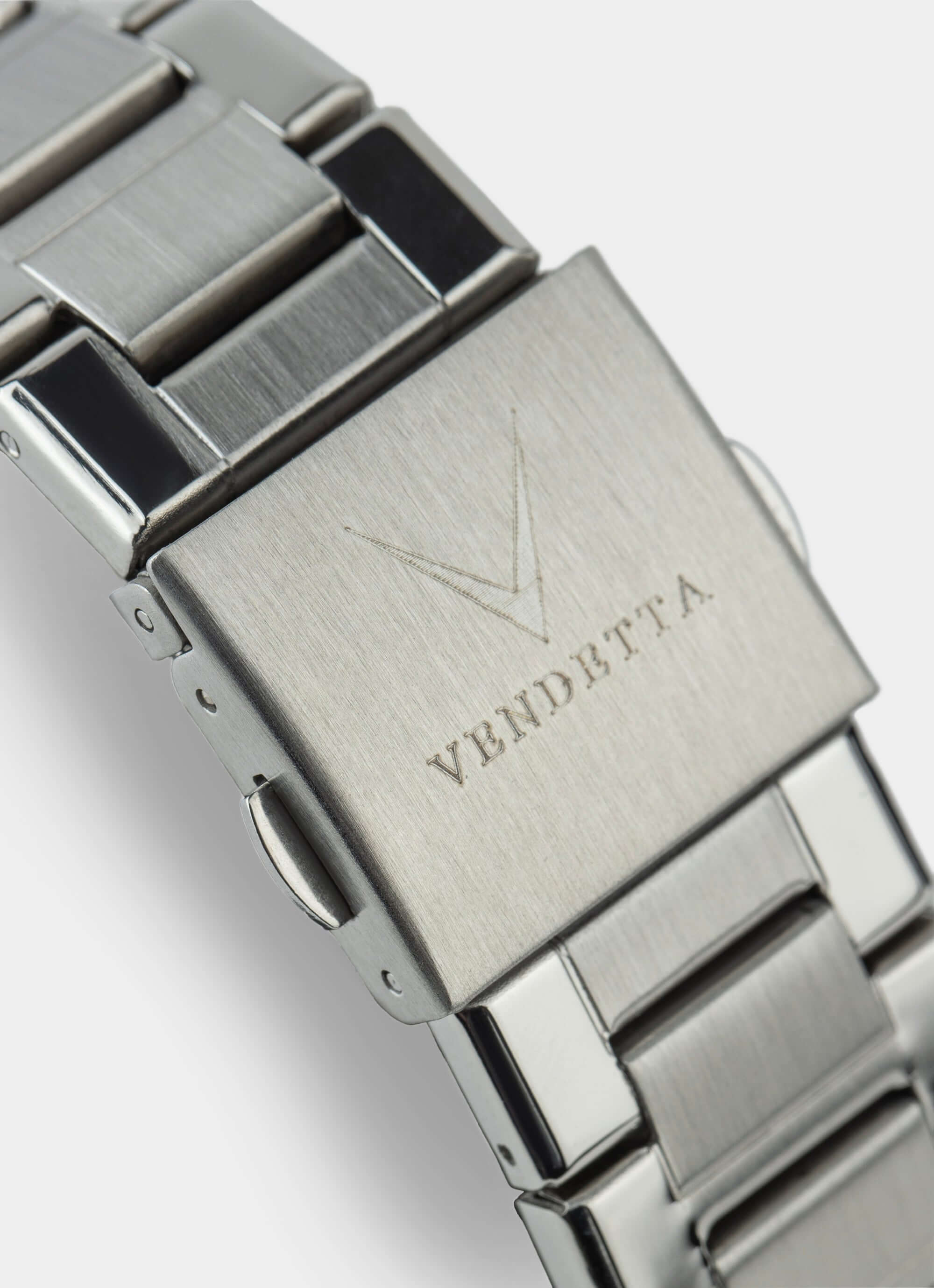 stainless steel watch band – Vendetta Monarc Watch - Silver/Black – Vendetta Jewellery