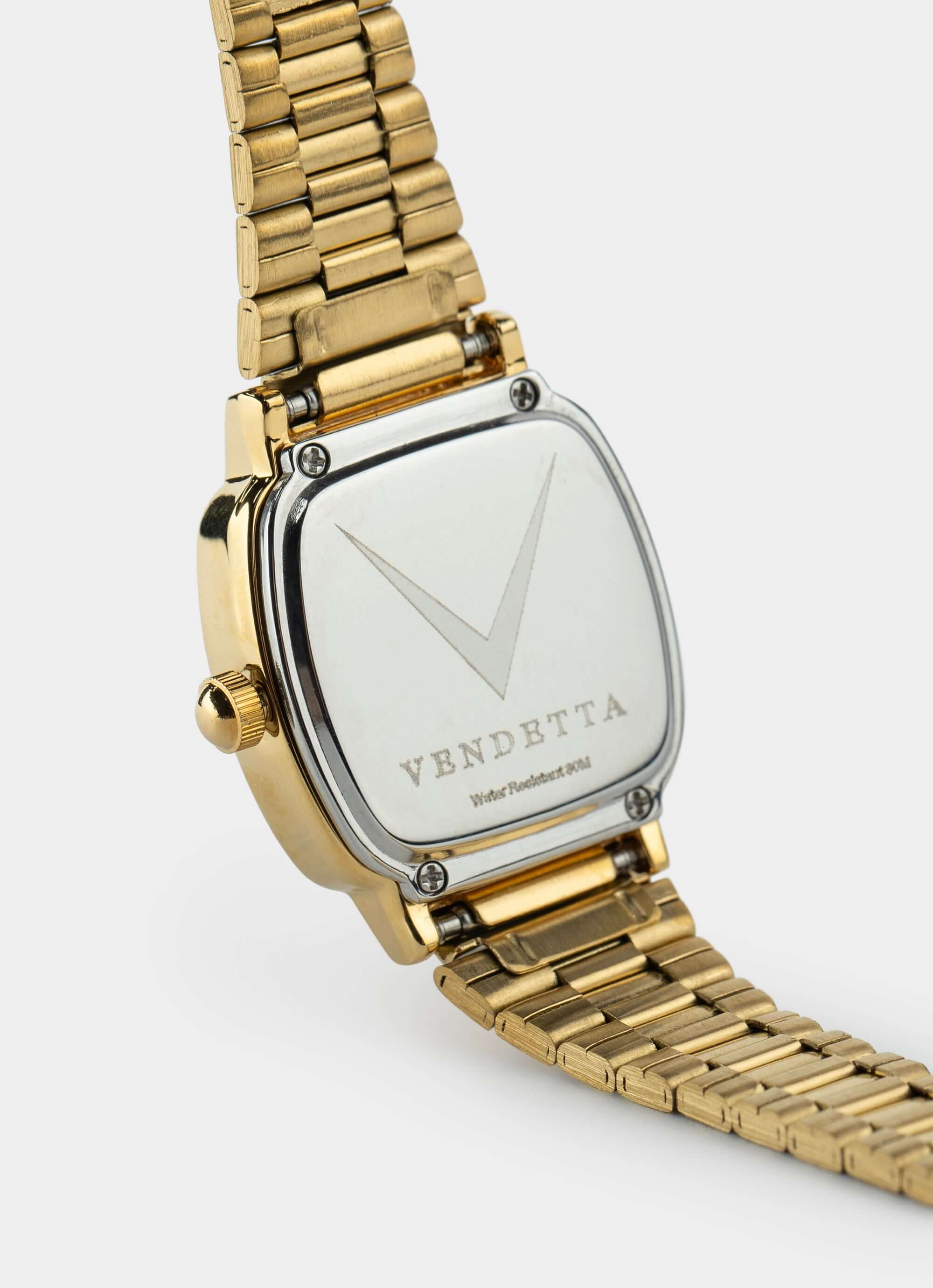 stainless steel watch – gold design – Camille Watch - Gold – Vendetta Jewellery