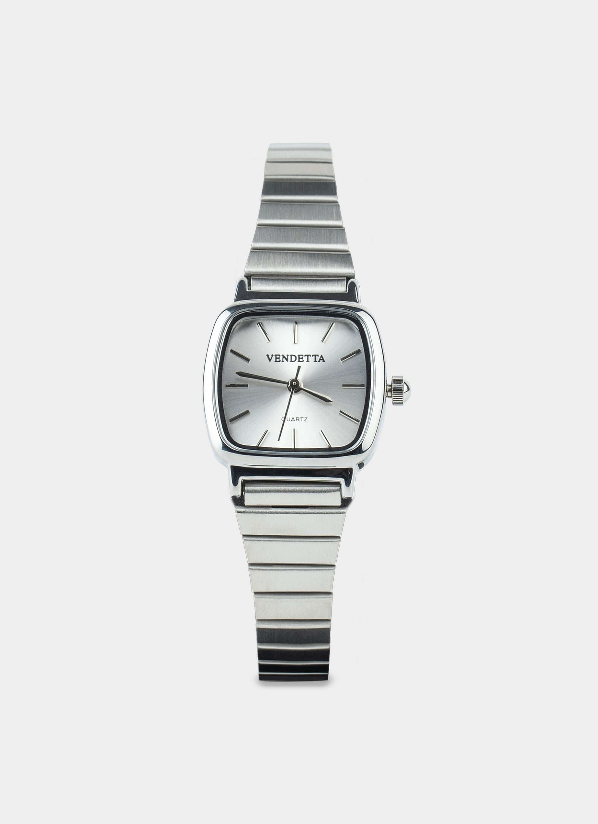 stainless steel watch – square face – Vendetta Jewellery