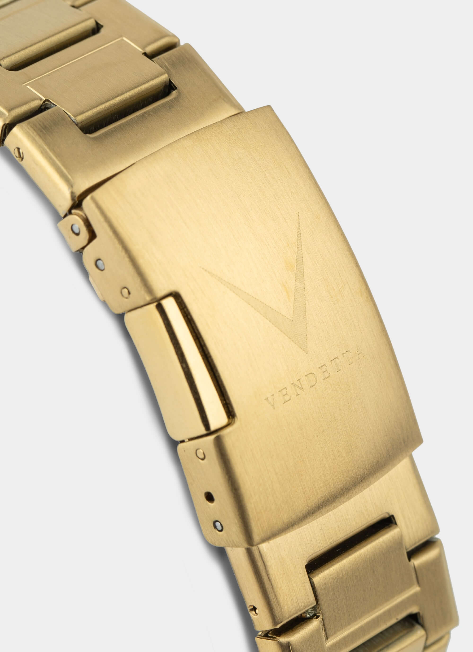 stainless steel watch band – gold color – Vendetta Jewellery