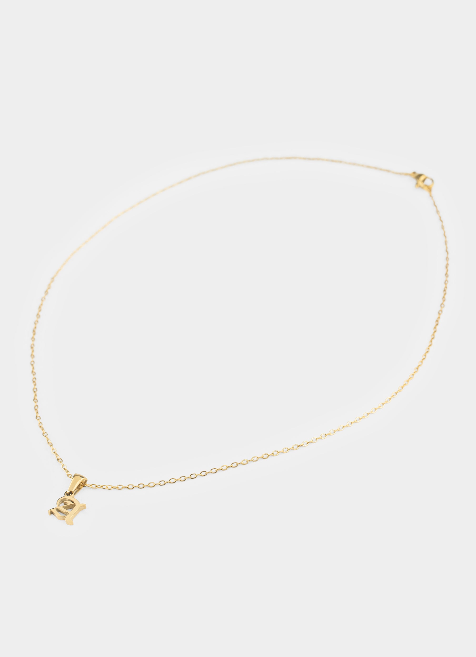 stainless steel necklace – 18k gold plated pendant – Vendetta Jewellery