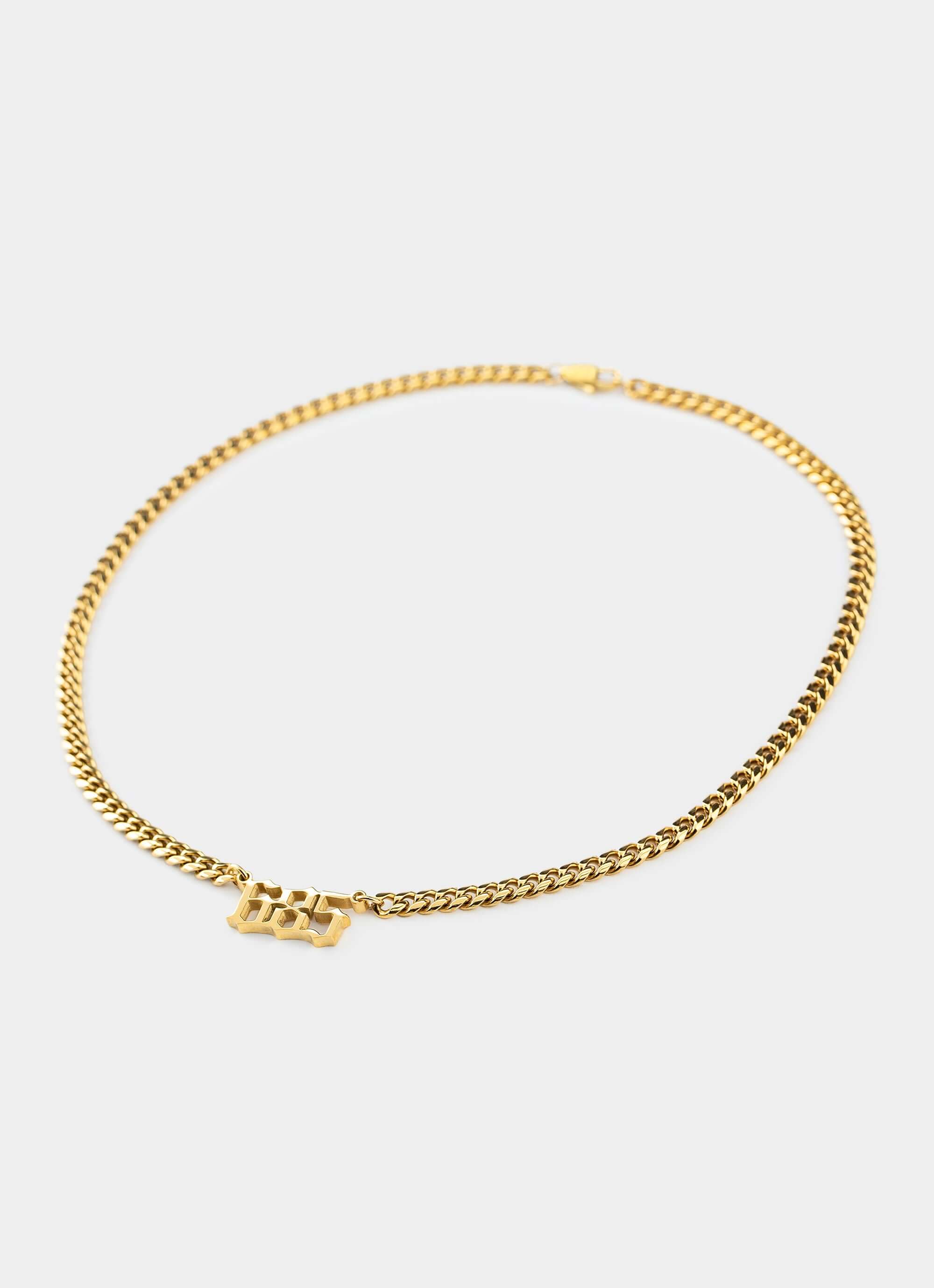 18k gold plated necklace – bold design – Vendetta Jewellery