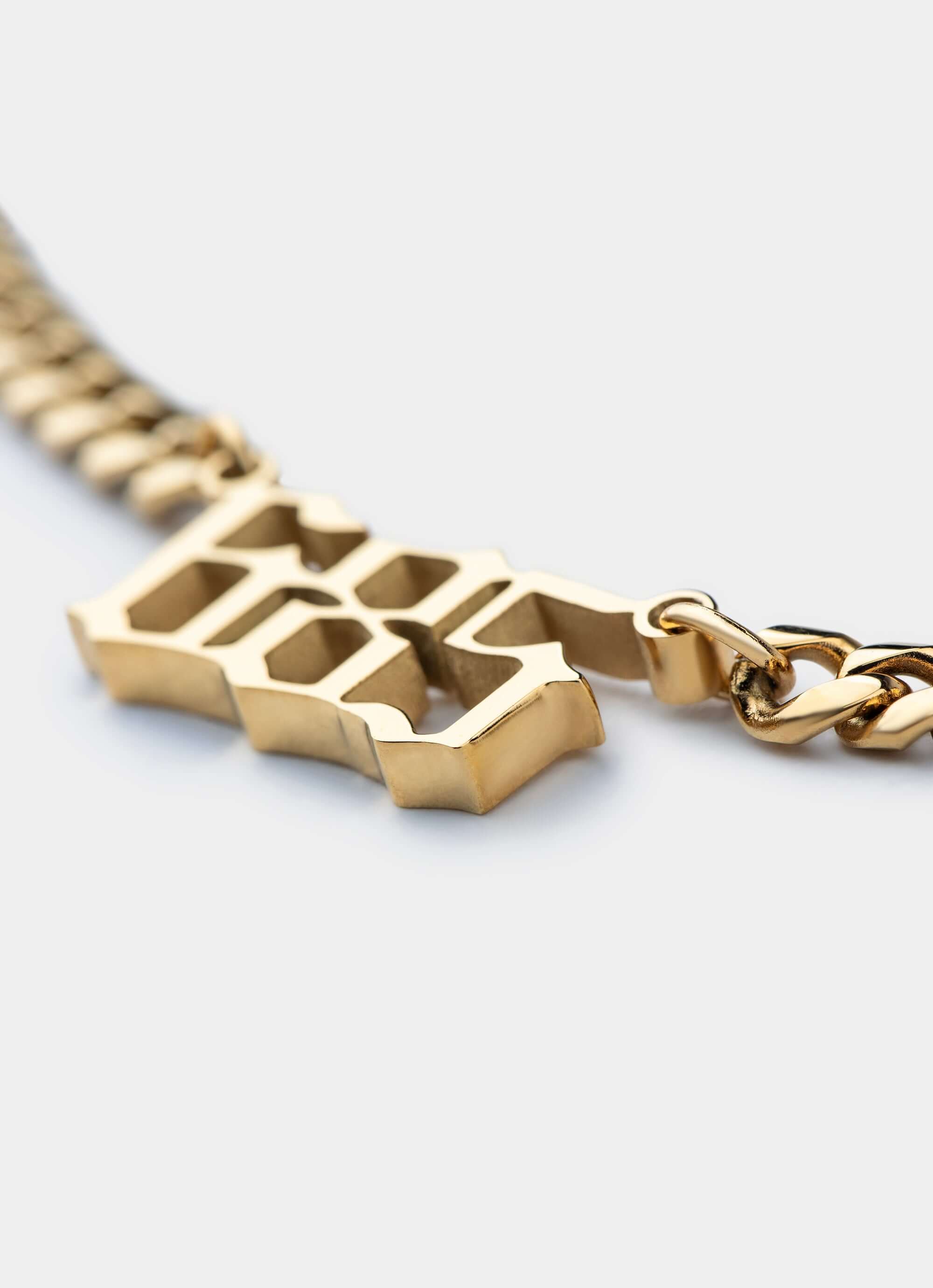 18k gold plated necklace – bold design – Vendetta Jewellery