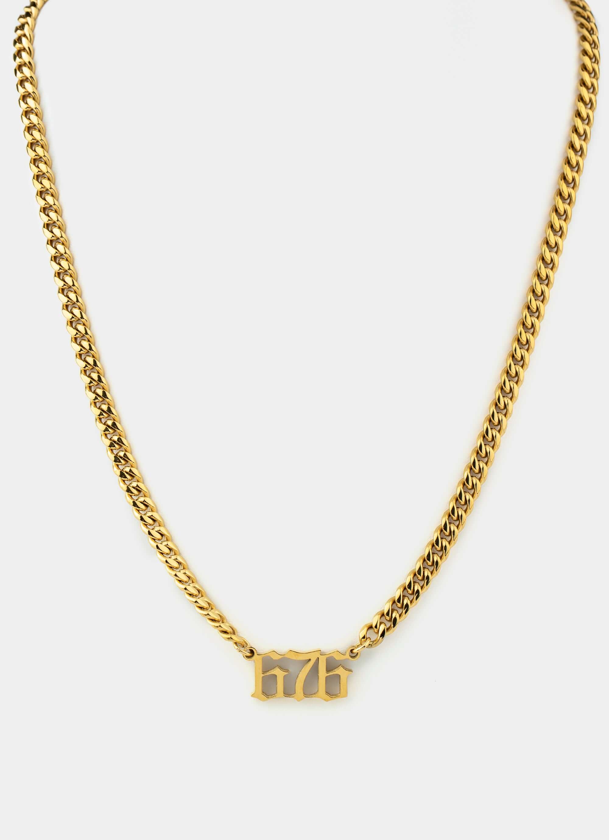 18k gold plated necklace – 676 Legacy Necklace – Vendetta Jewellery