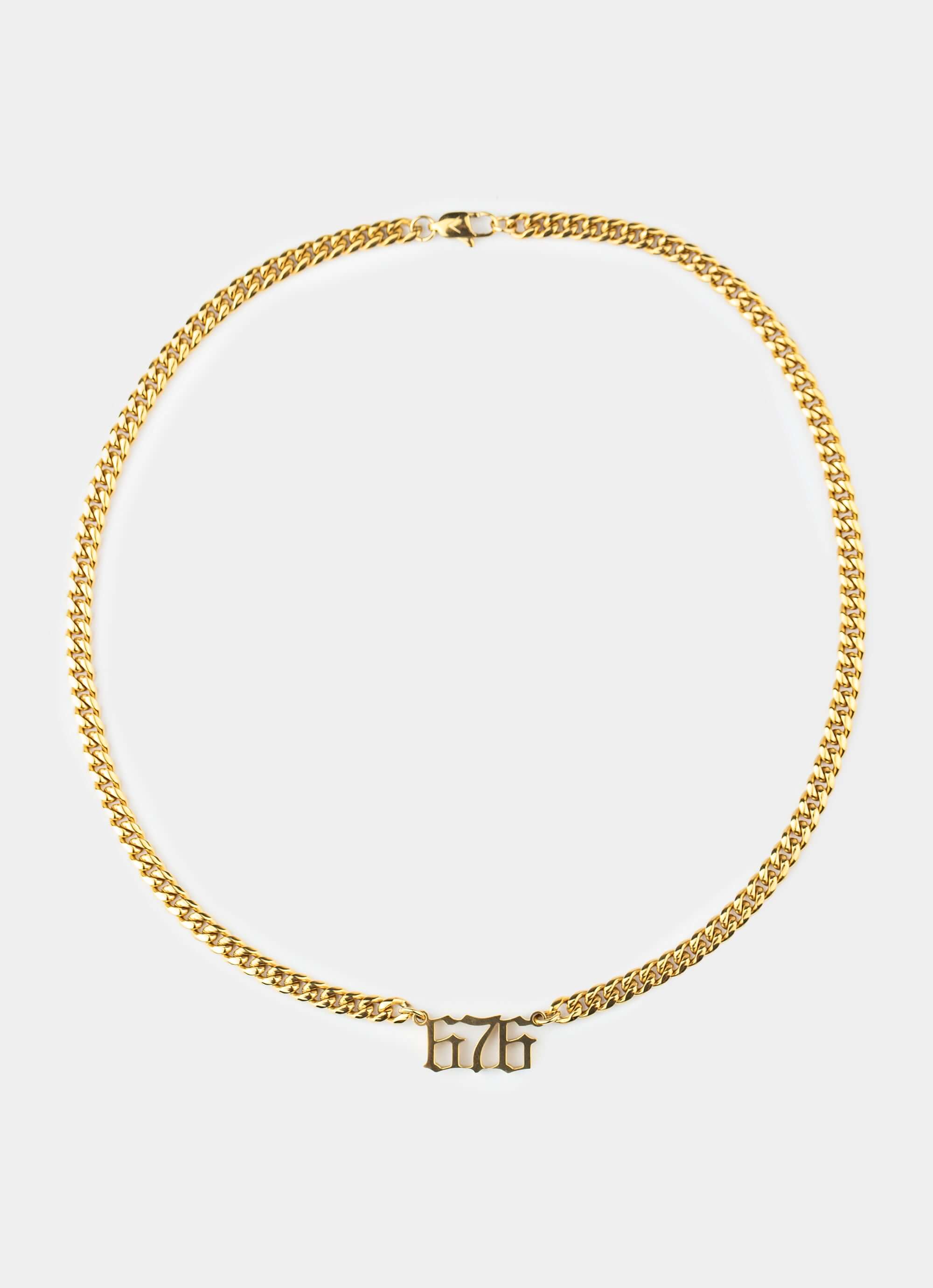 18k gold plated necklace – 676 Legacy Necklace - 18k Gold Plated – Vendetta Jewellery