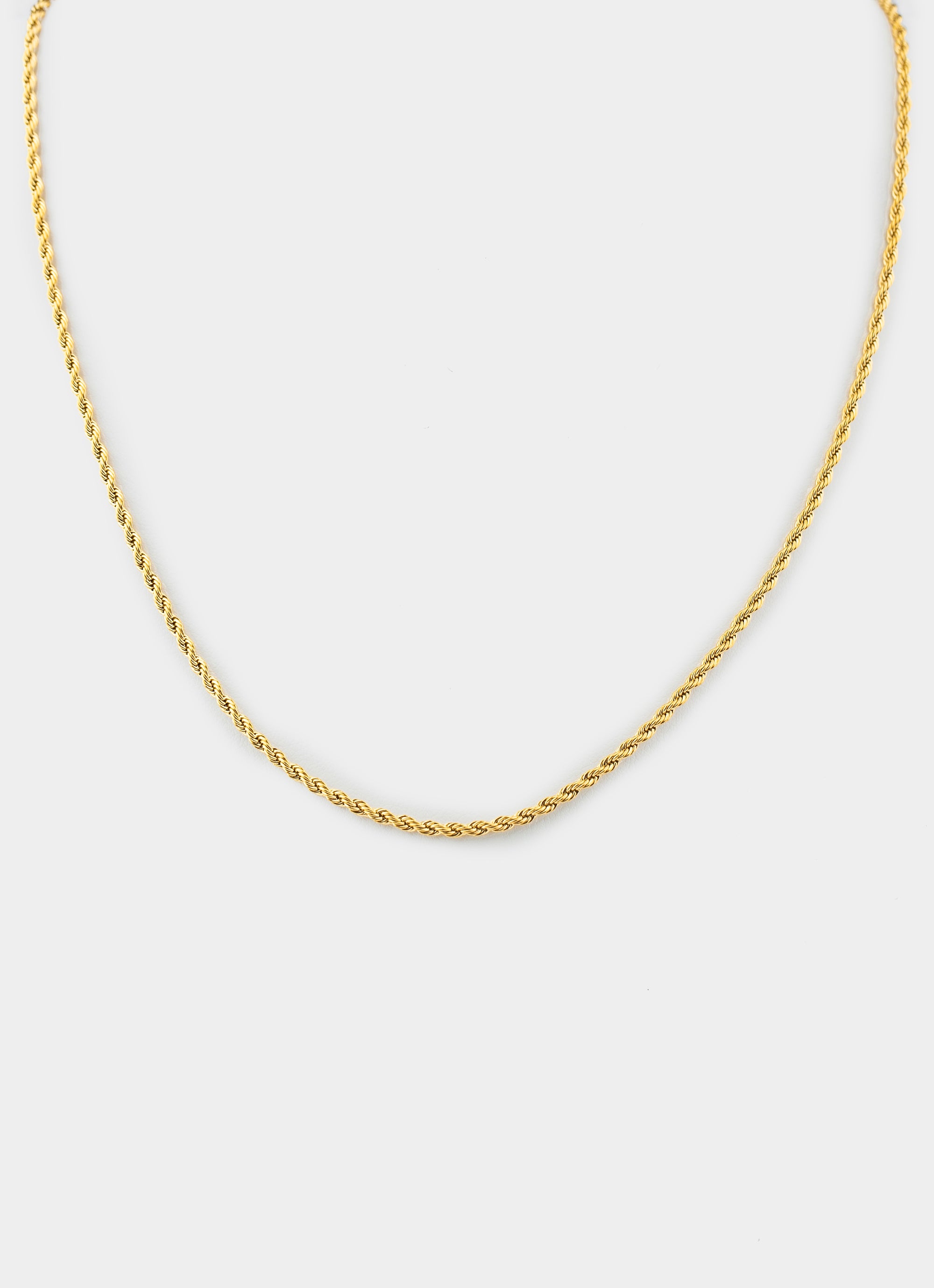 Rope Chain 2mm - 18k Gold Plated
