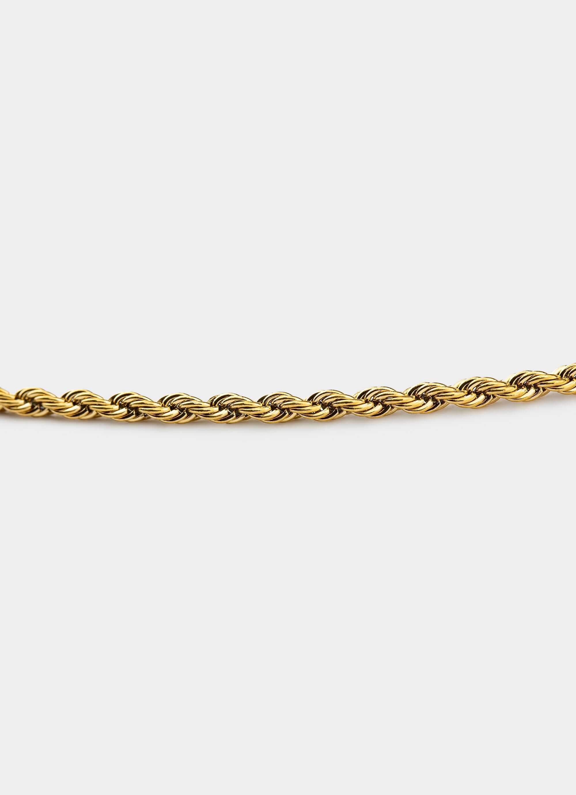 18k gold plated rope chain 2mm – Vendetta Jewellery