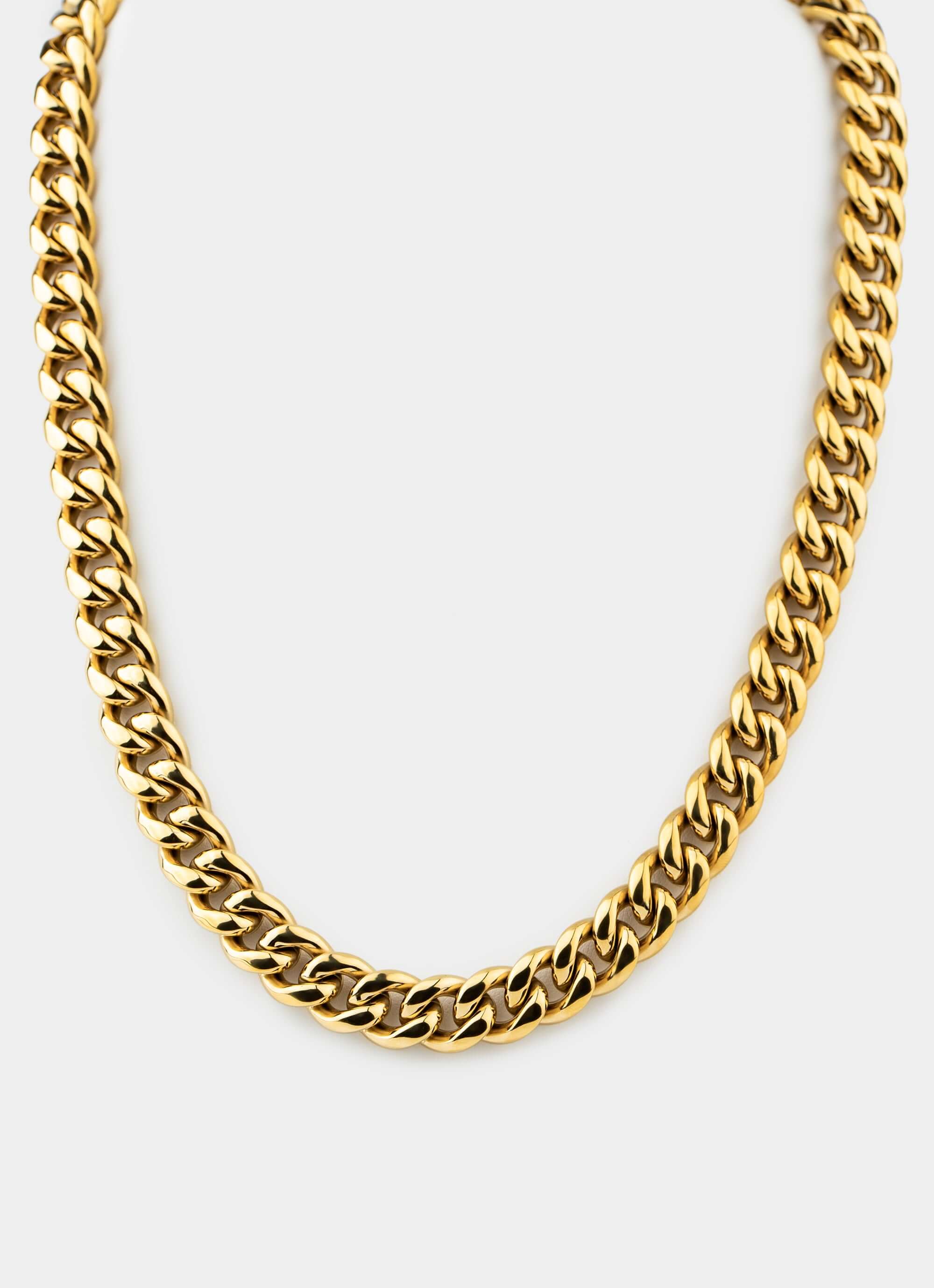 stainless steel Miami Cuban Chain 12mm - 18k Gold Plated – Vendetta Jewellery