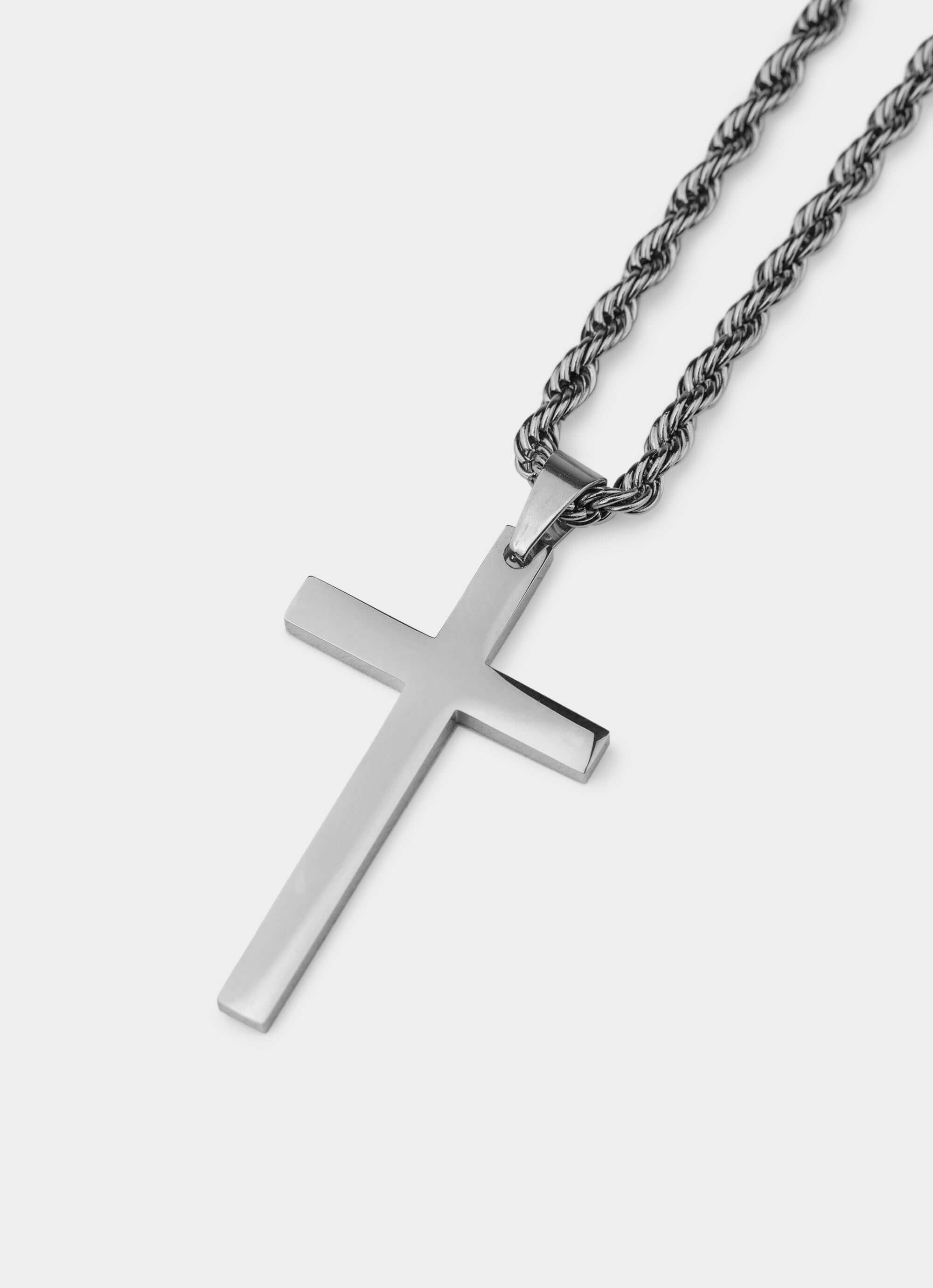 Stainless steel cross pendant – Heritage Cross Pendant – Vendetta Jewellery