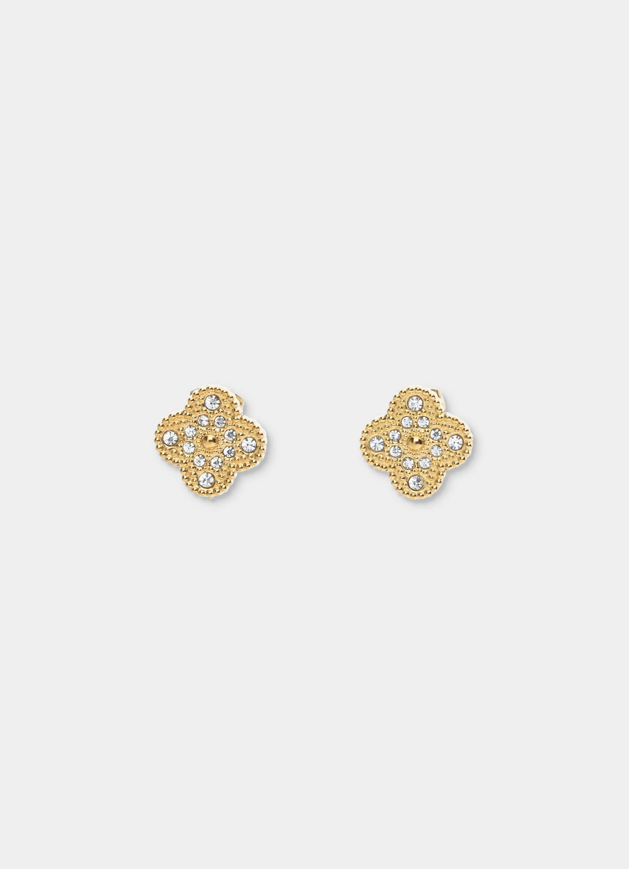 Stainless steel stud earrings – 18k Gold Plated – Vendetta Jewellery