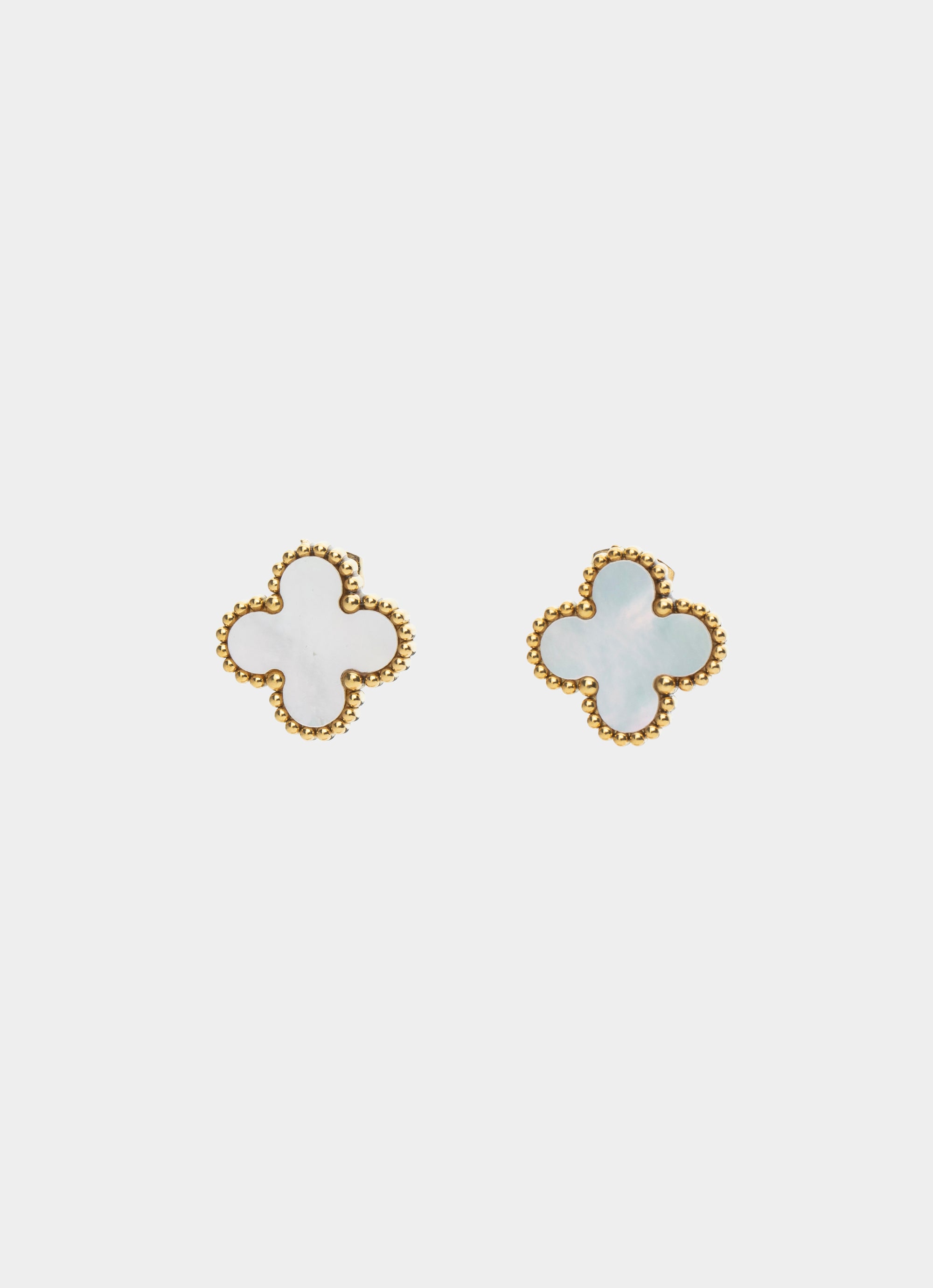 Four Leaf Gilded Earring - 18k Gold Plated