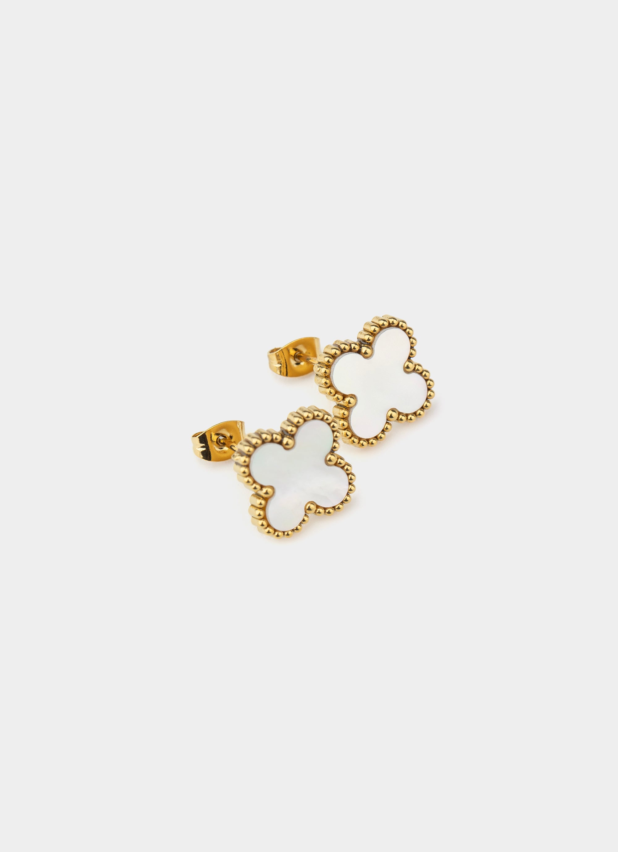 Four Leaf Gilded Earring - 18k Gold Plated