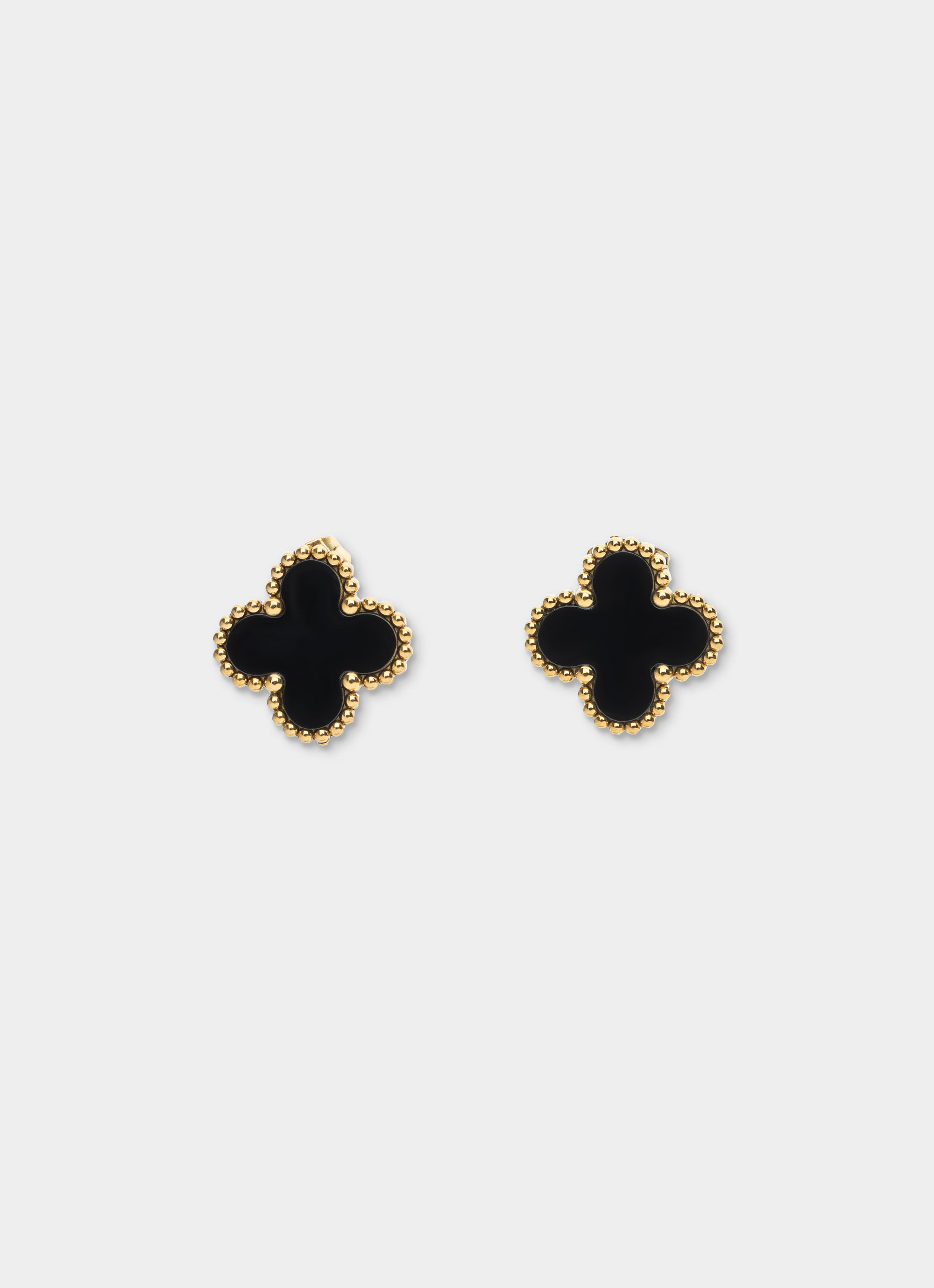 Four Leaf Gilded Earring - 18k Gold Plated