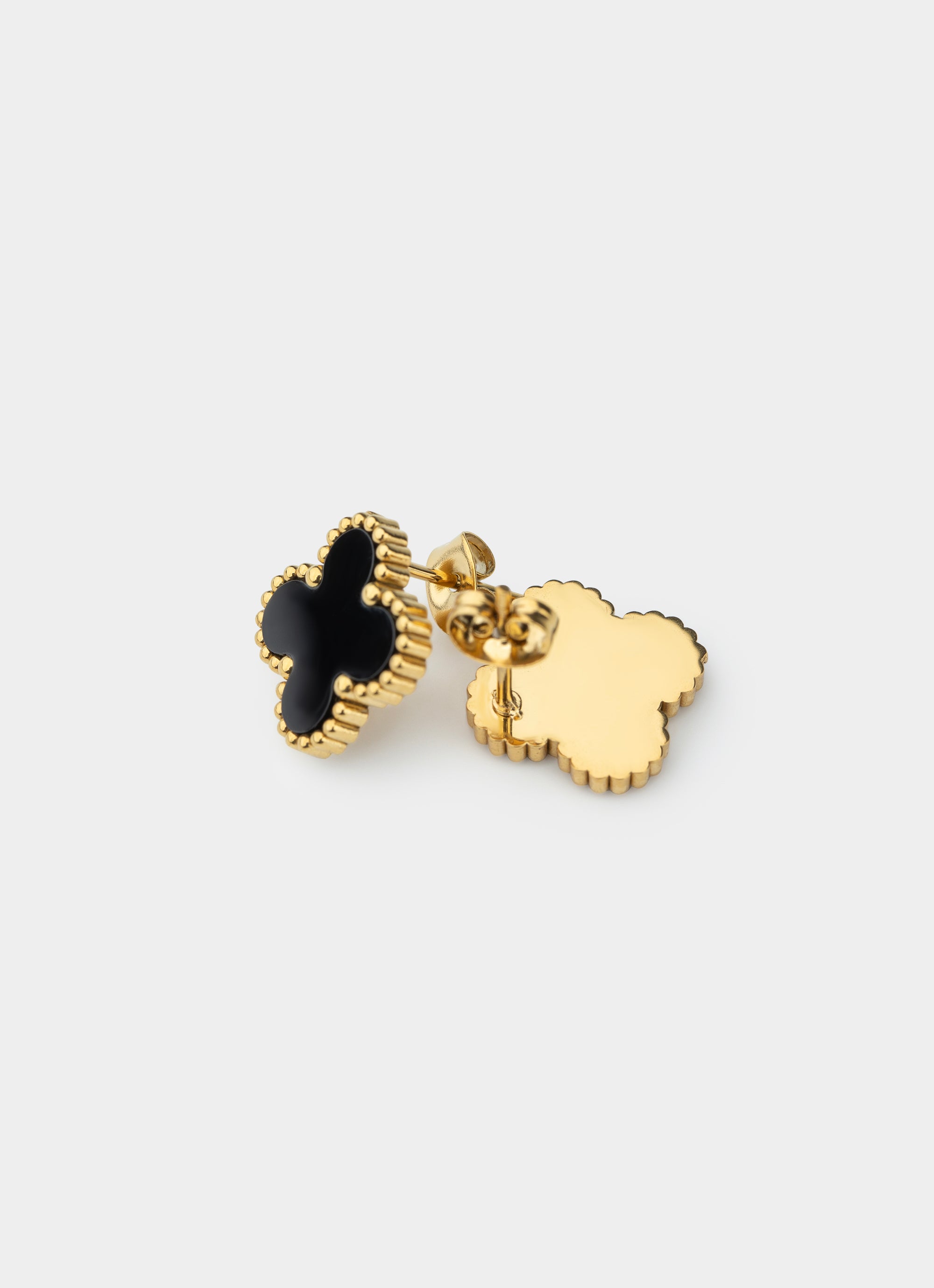 Four Leaf Gilded Earring - 18k Gold Plated