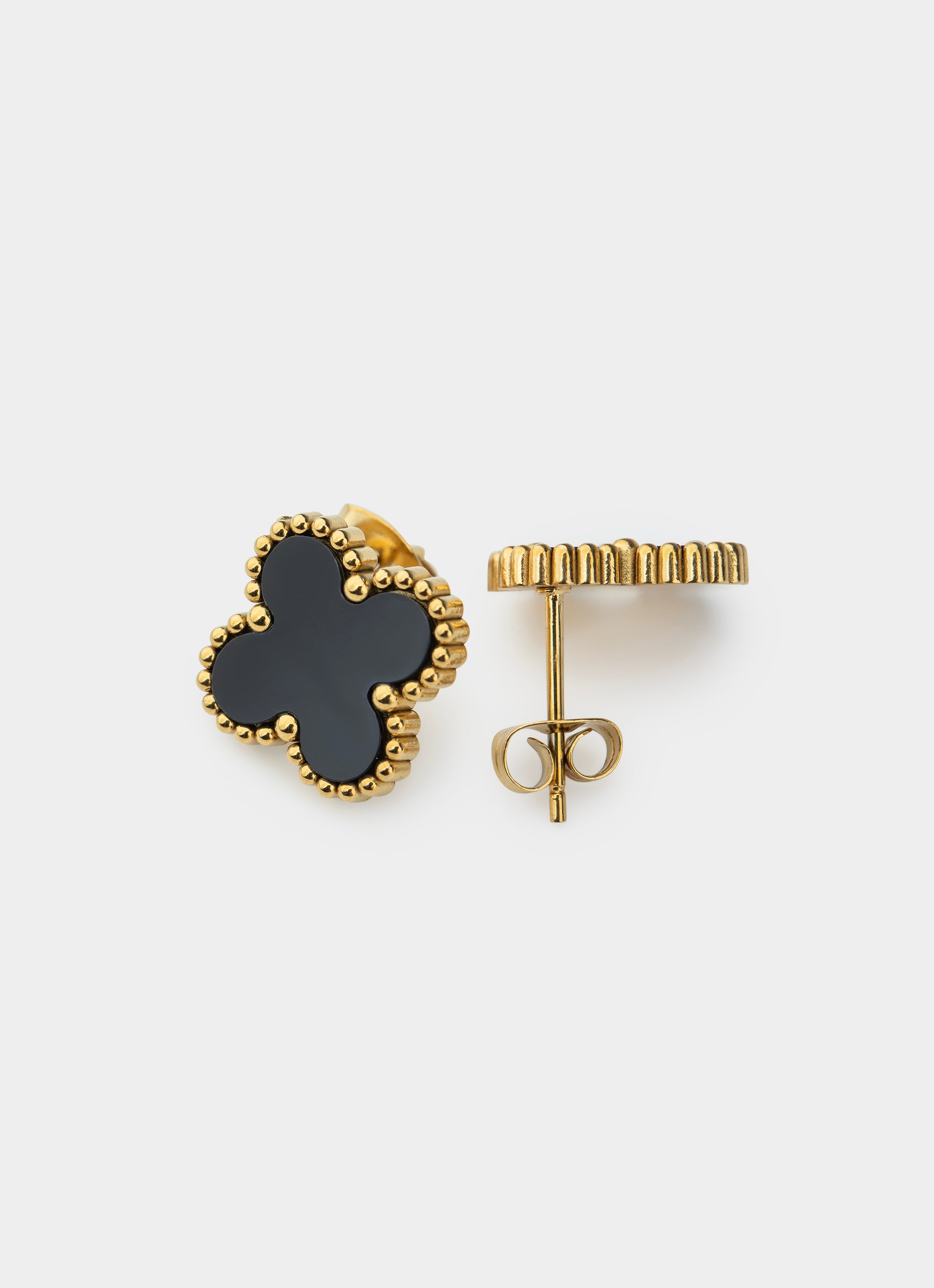 Four Leaf Gilded Earring - 18k Gold Plated