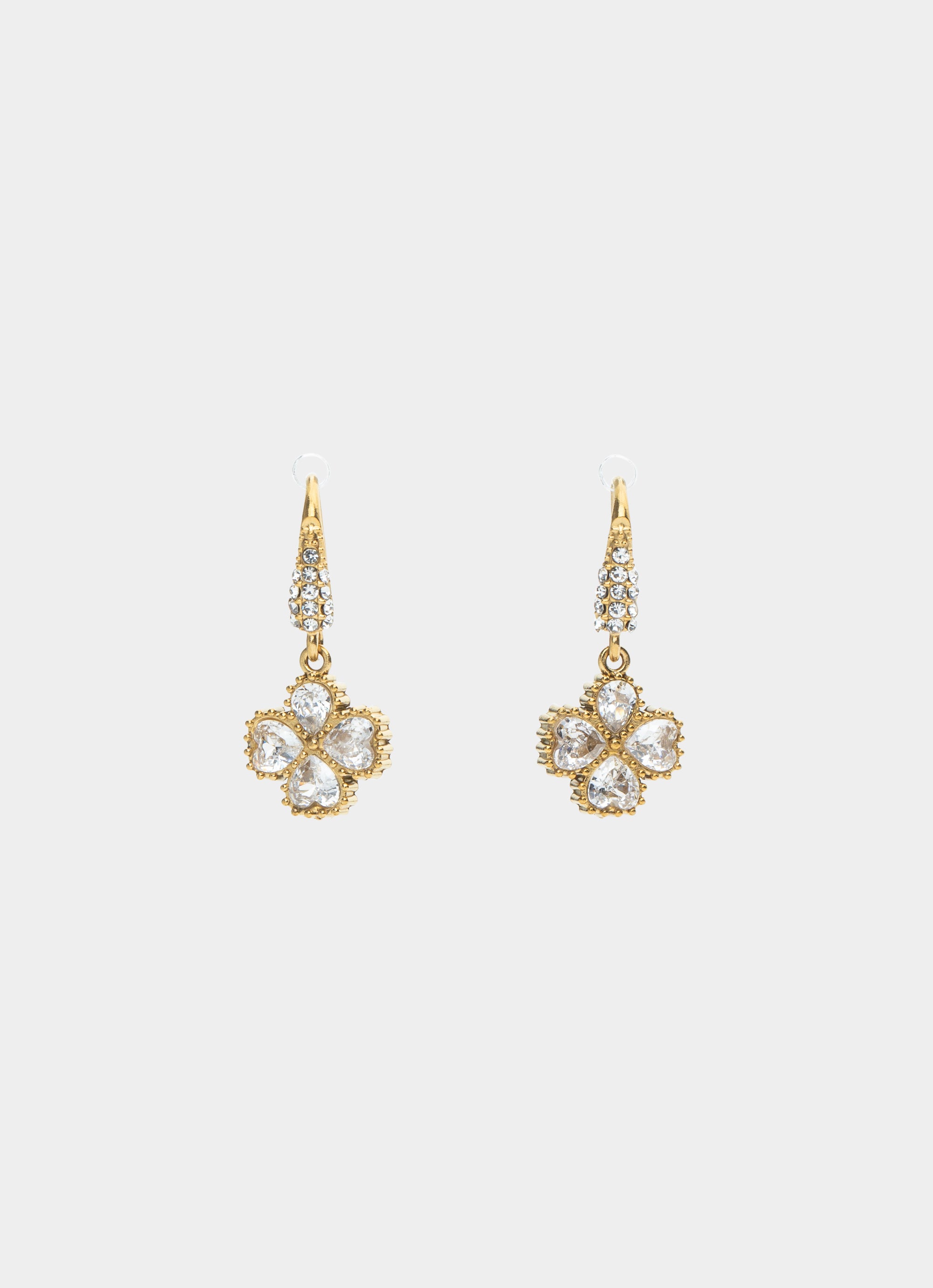 Vendetta Four Leaf Chandelier Earring - 18k Gold Plated