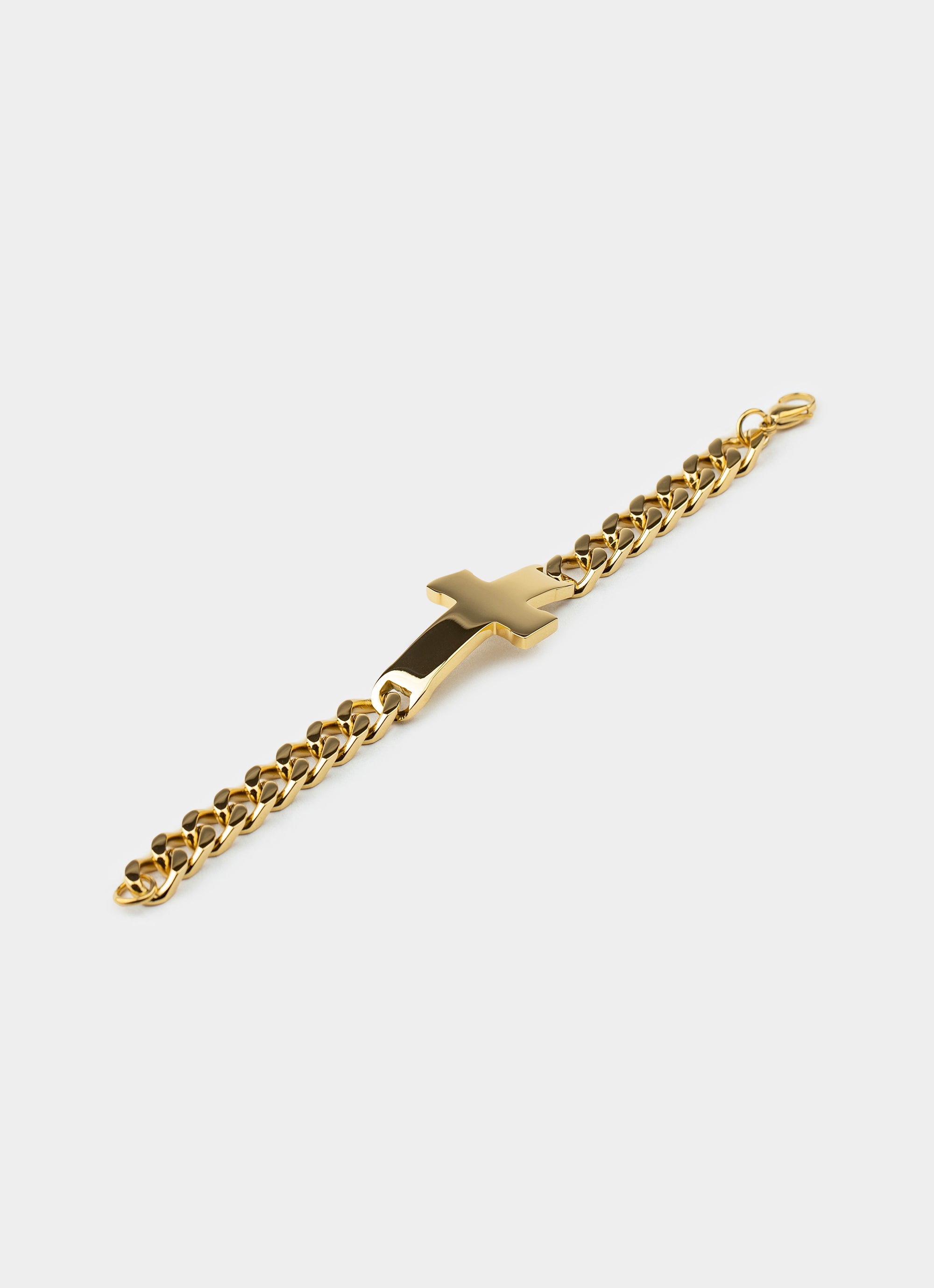 Vendetta Cuban Cross Bracelet M/L - 18k Gold Plated