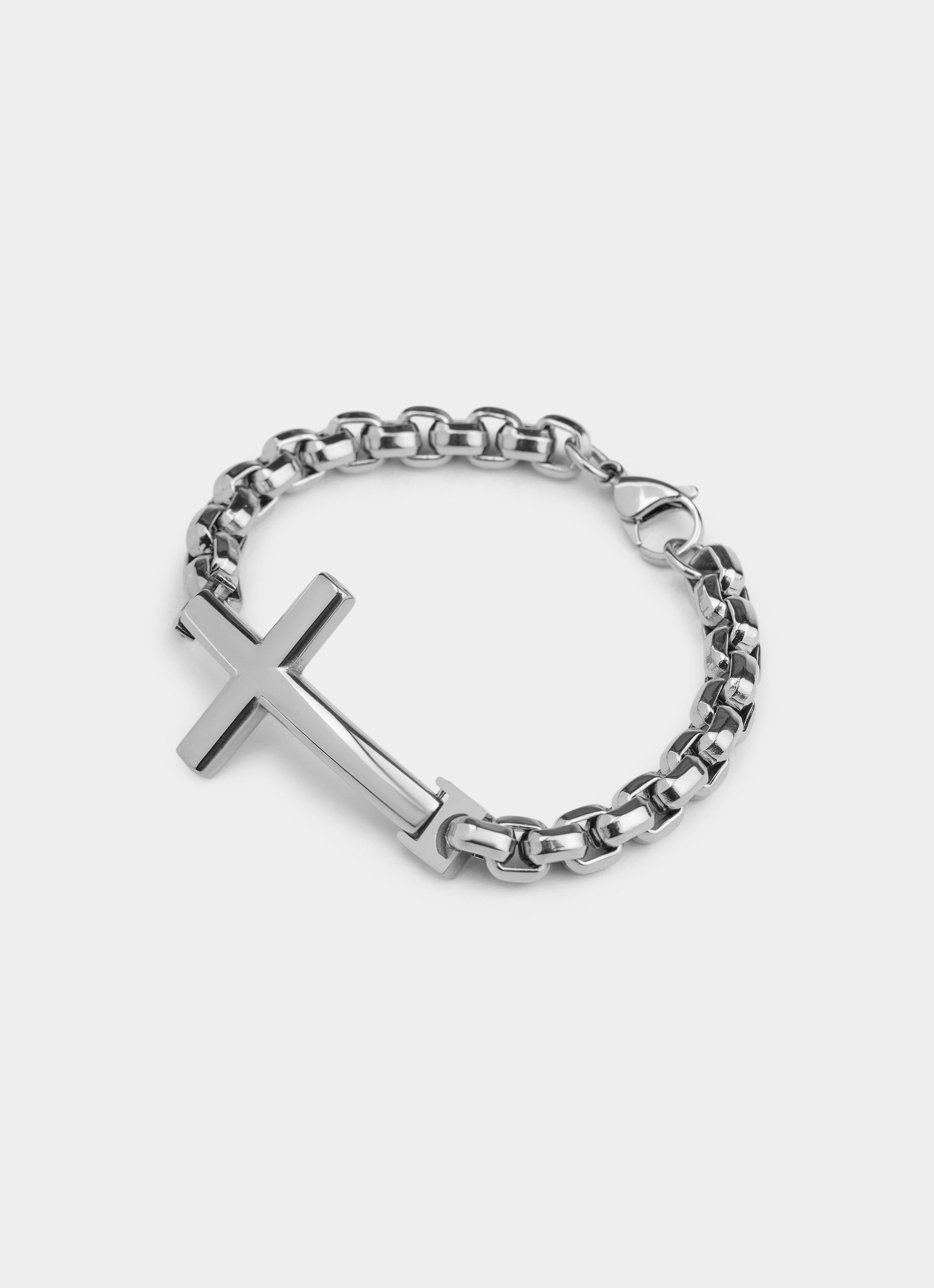 Box Cross Bracelet - Stainless Steel