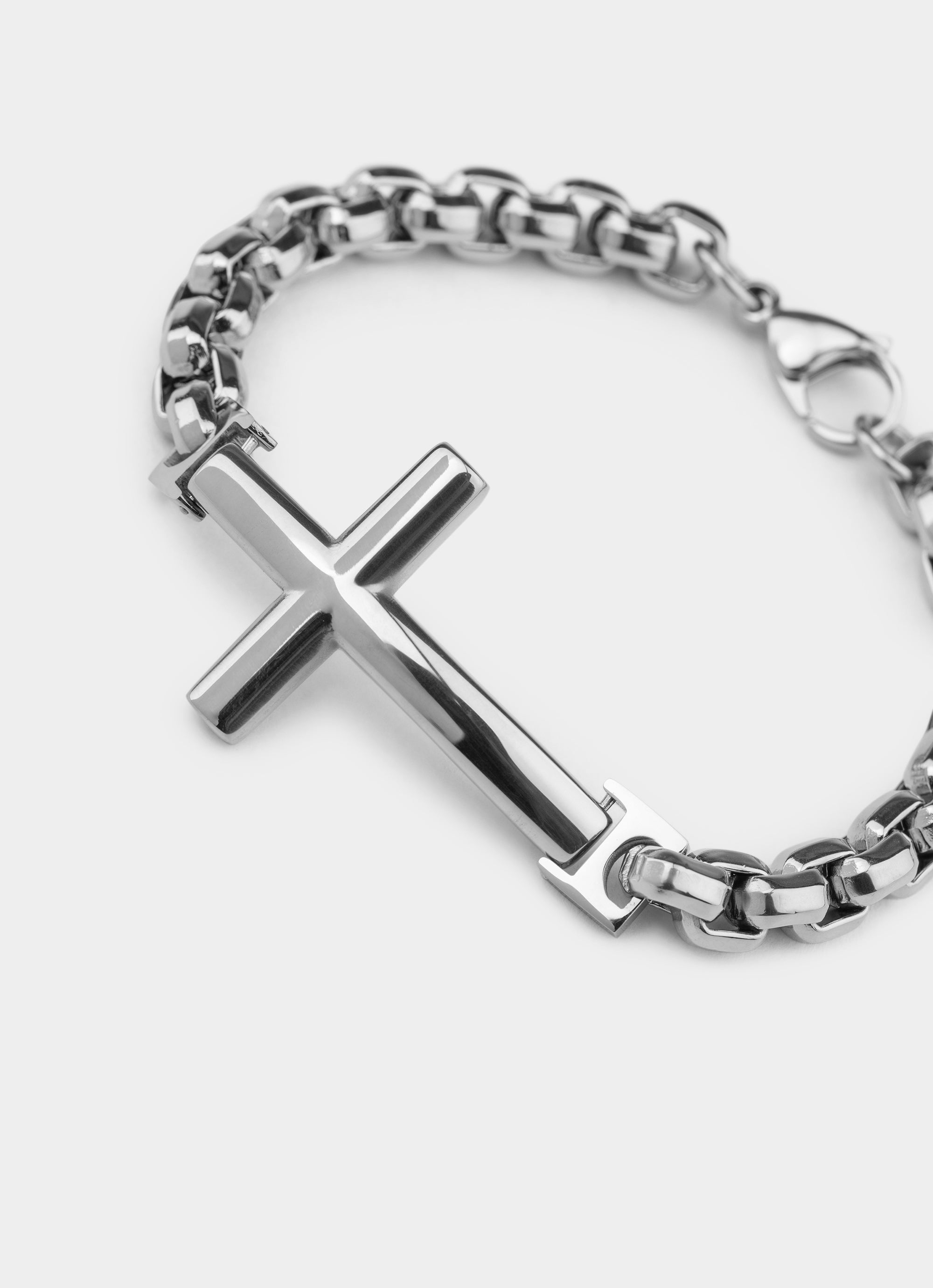 Box Cross Bracelet - Stainless Steel