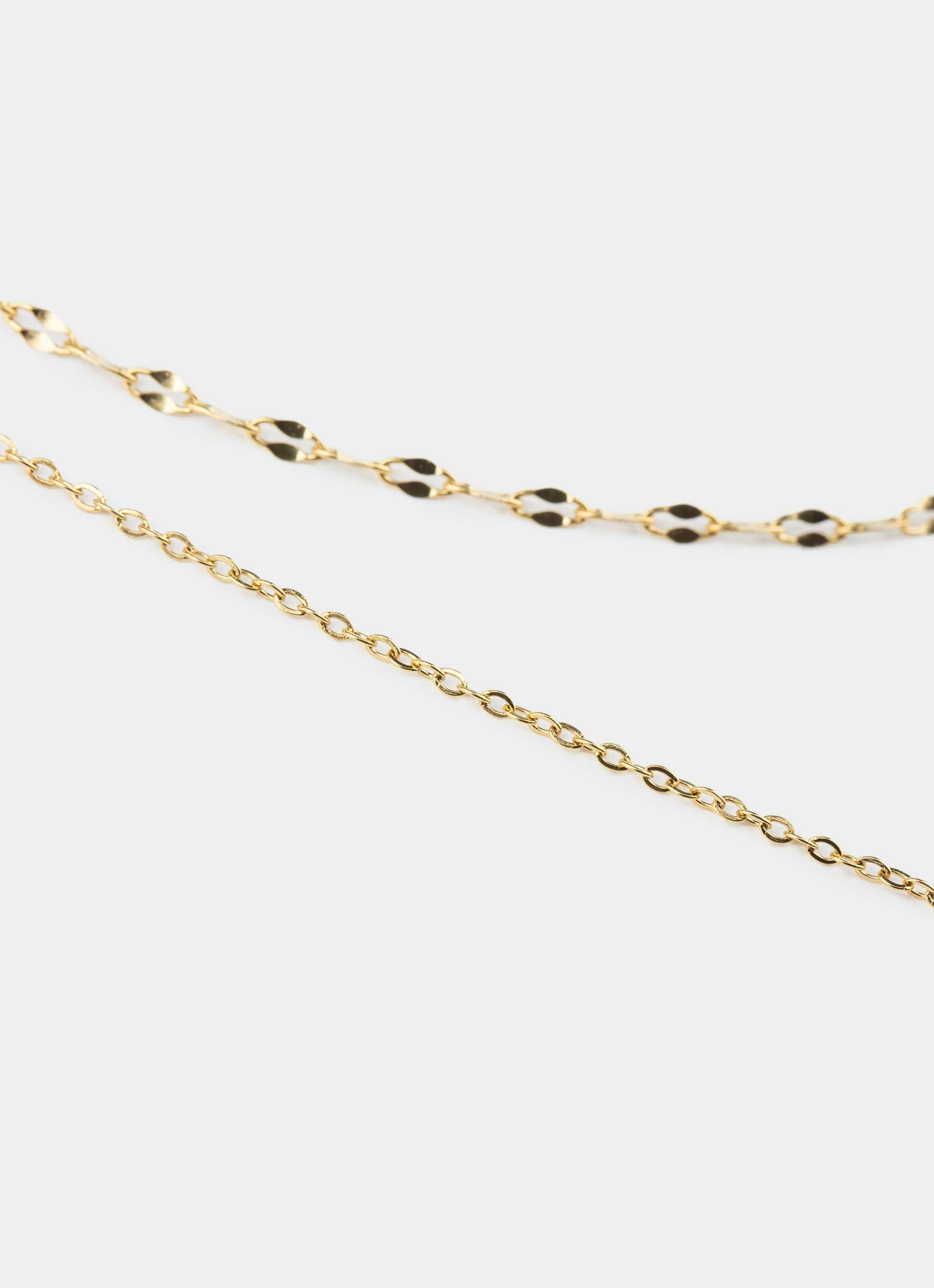 stainless steel Mini Cross Stacker Necklace - 18K Gold Plated – Vendetta Jewellery