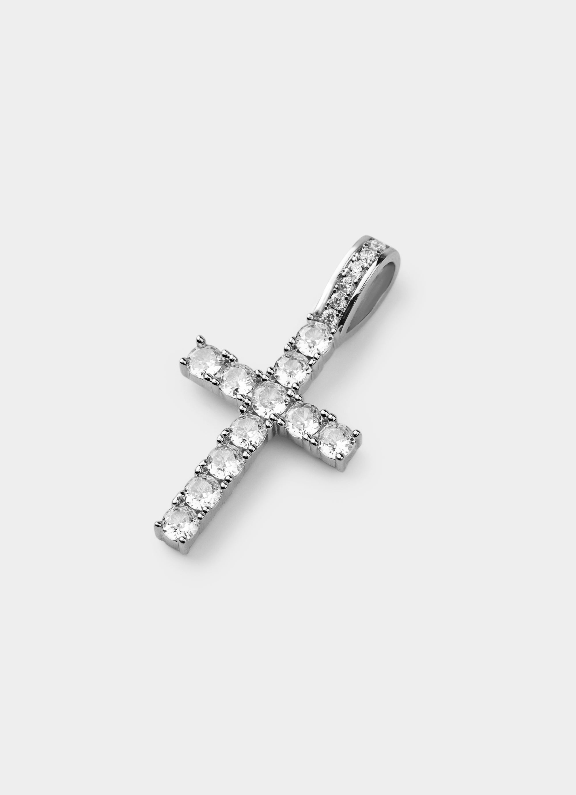 Classic Cross Pendant - Palladium Plated