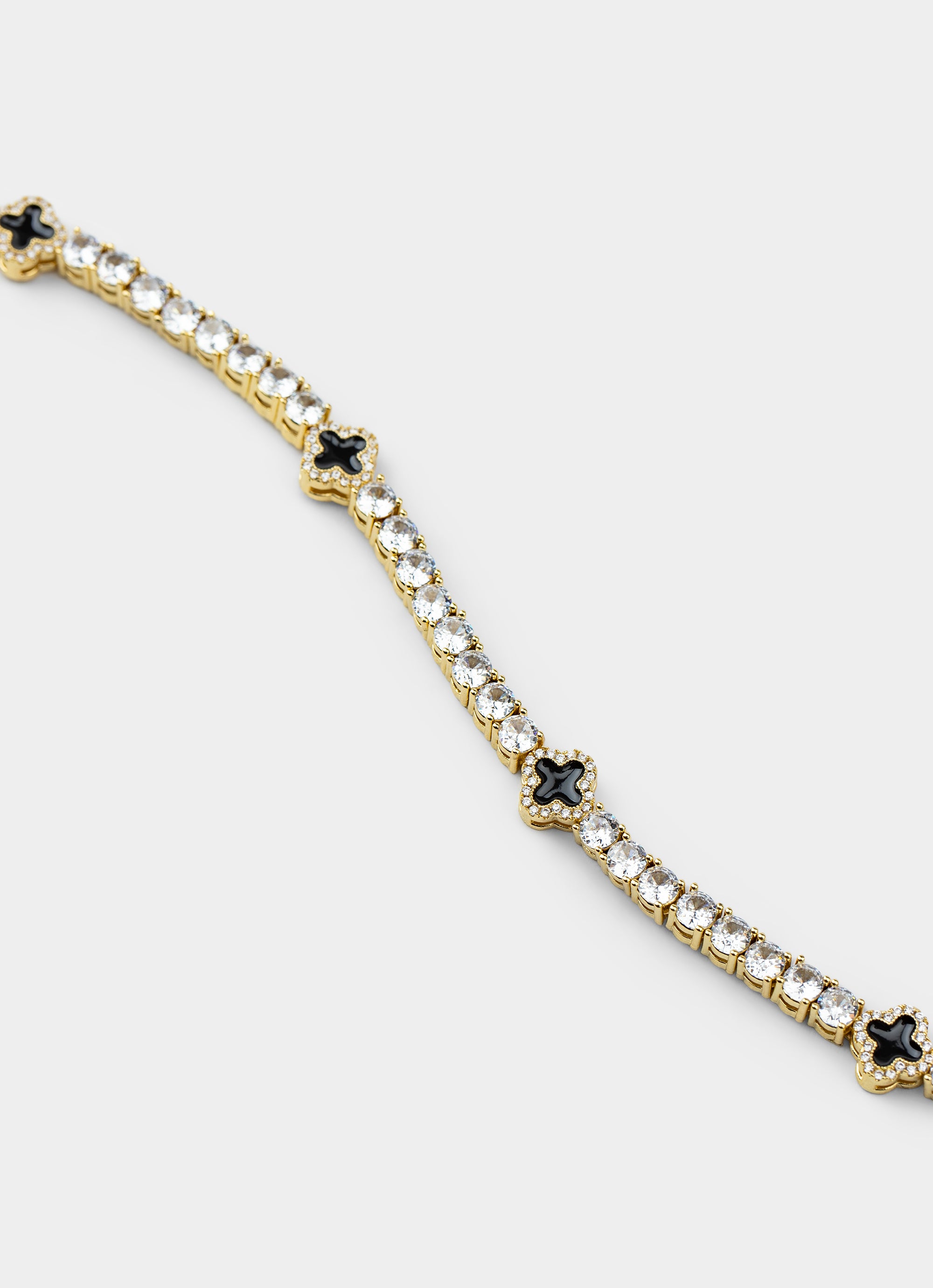 Vendetta Four Leaf Baguette Bracelet - 18k Gold Plated