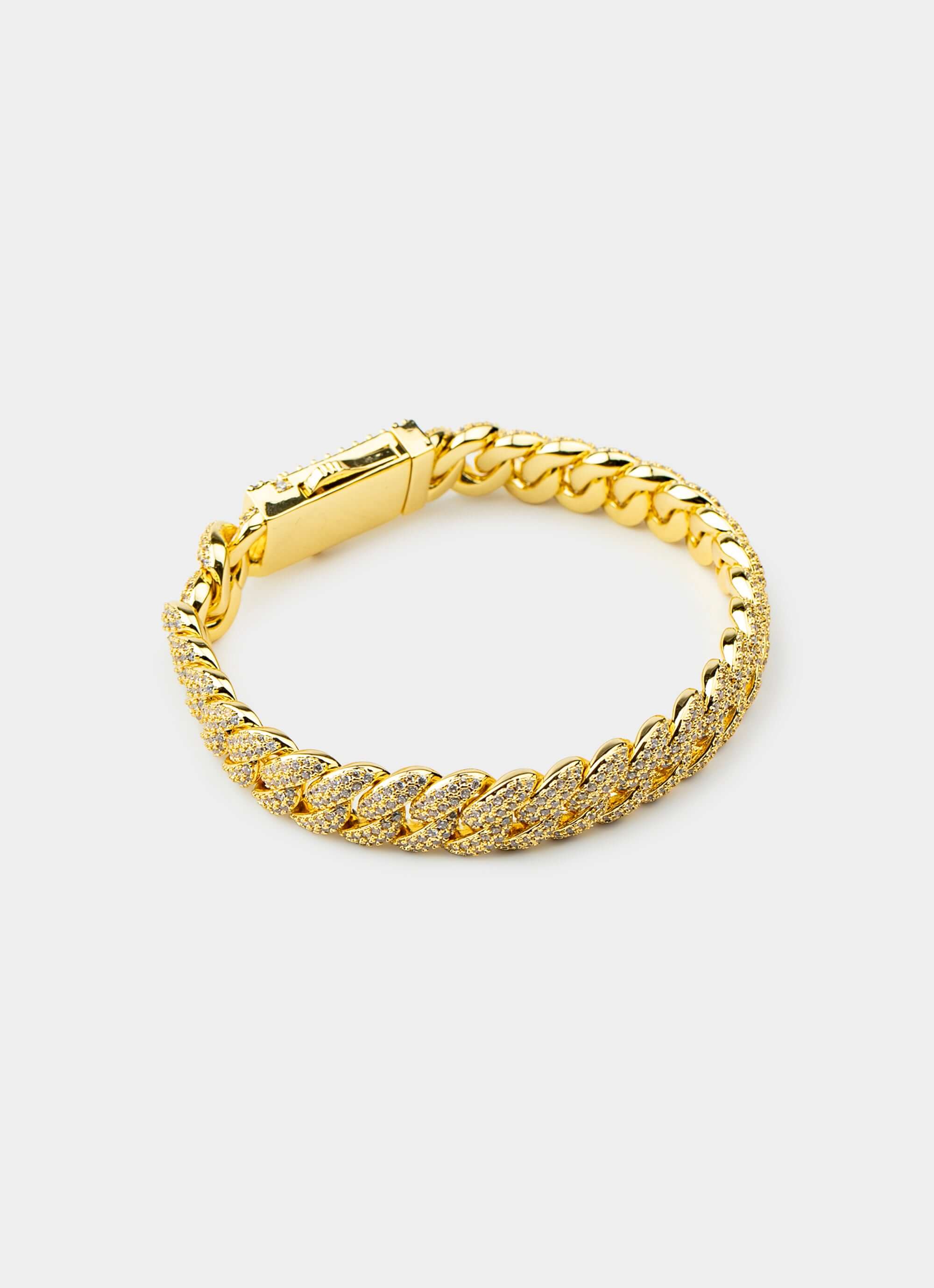 18K gold plated bracelet – 8in length – Vendetta Jewellery