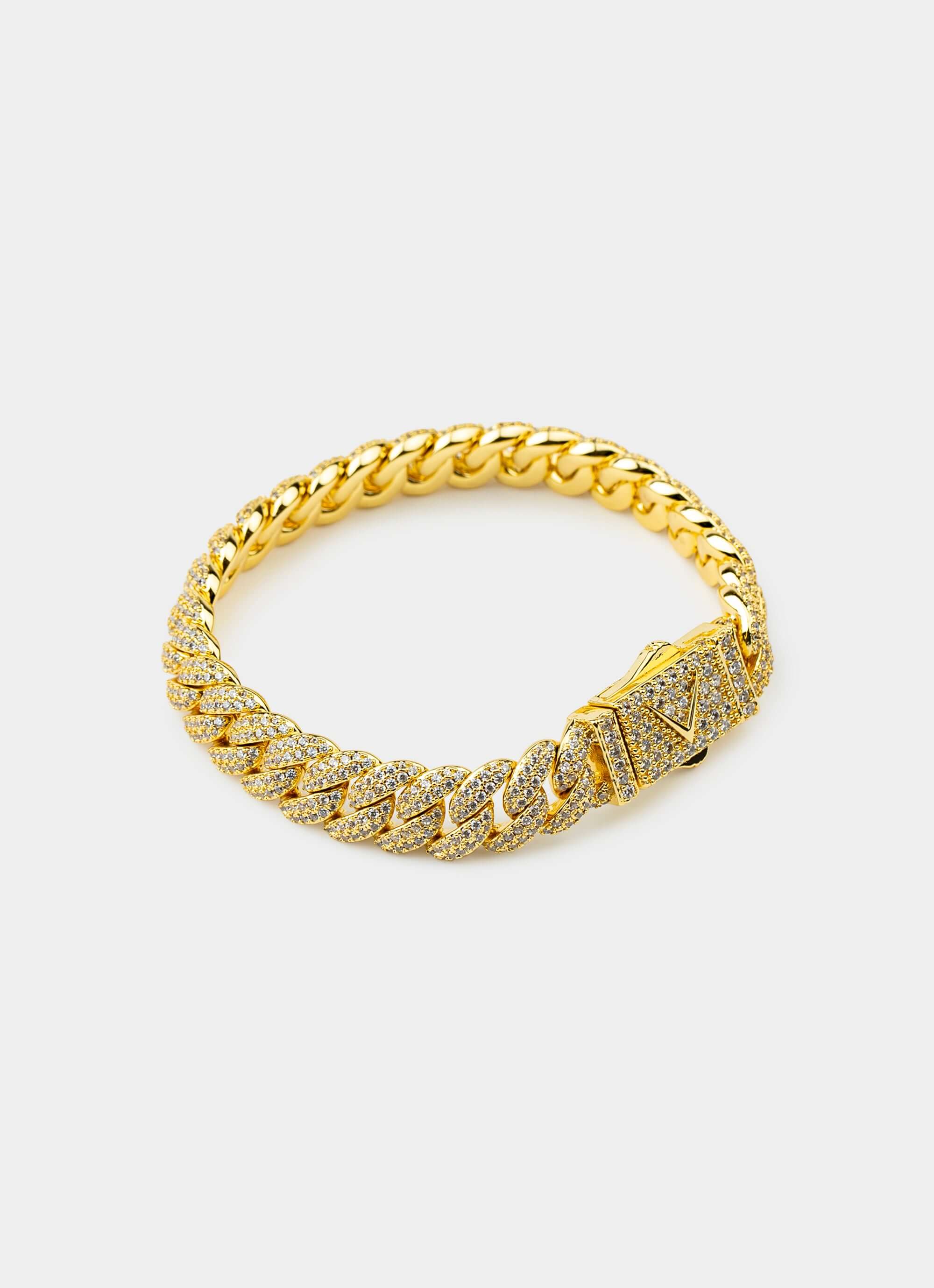 brass bracelet – 18K gold plated – Vendetta Jewellery