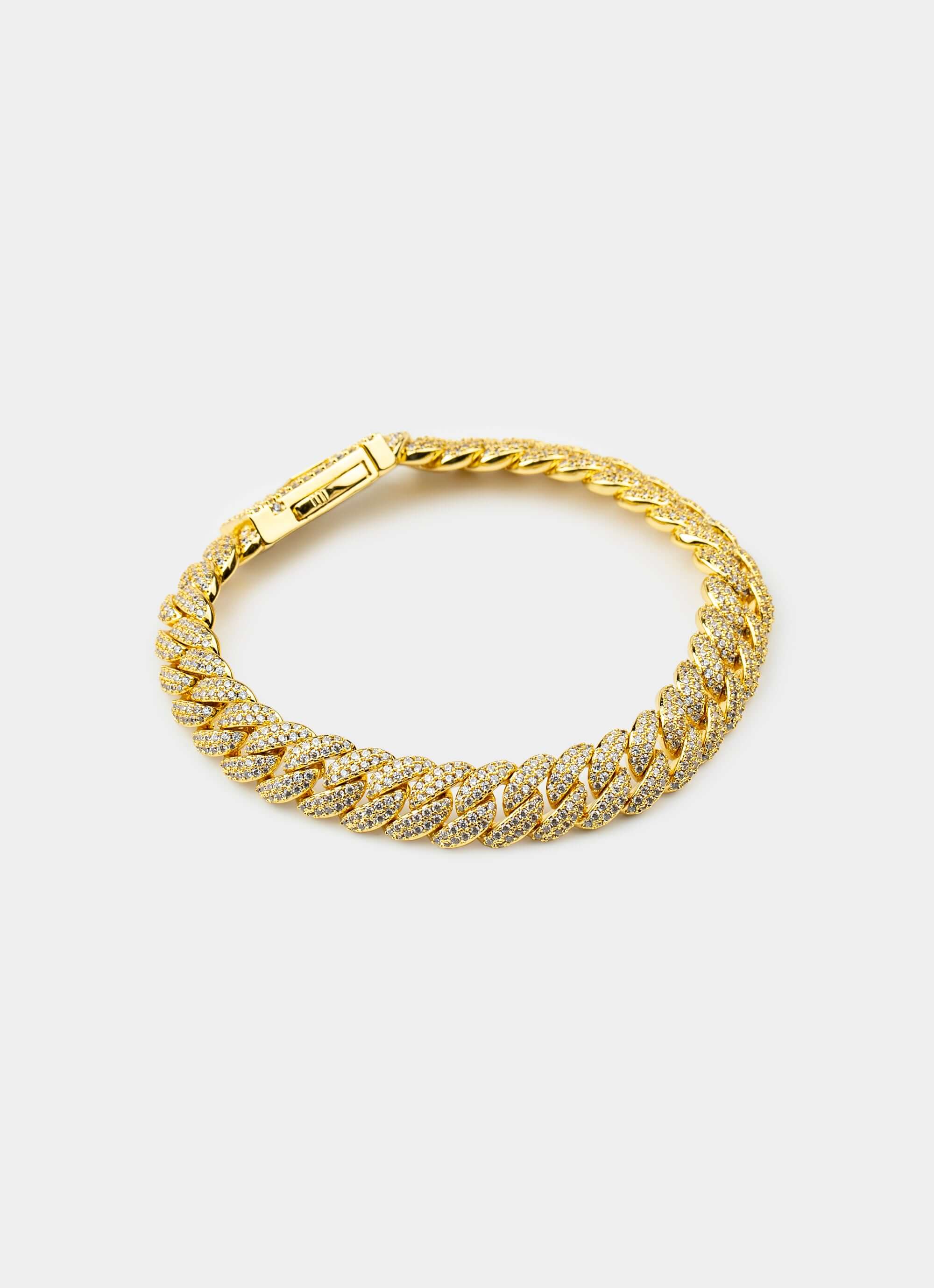 Brass Vice Bracelet - Iced 18K Gold Plated - Vendetta Jewellery